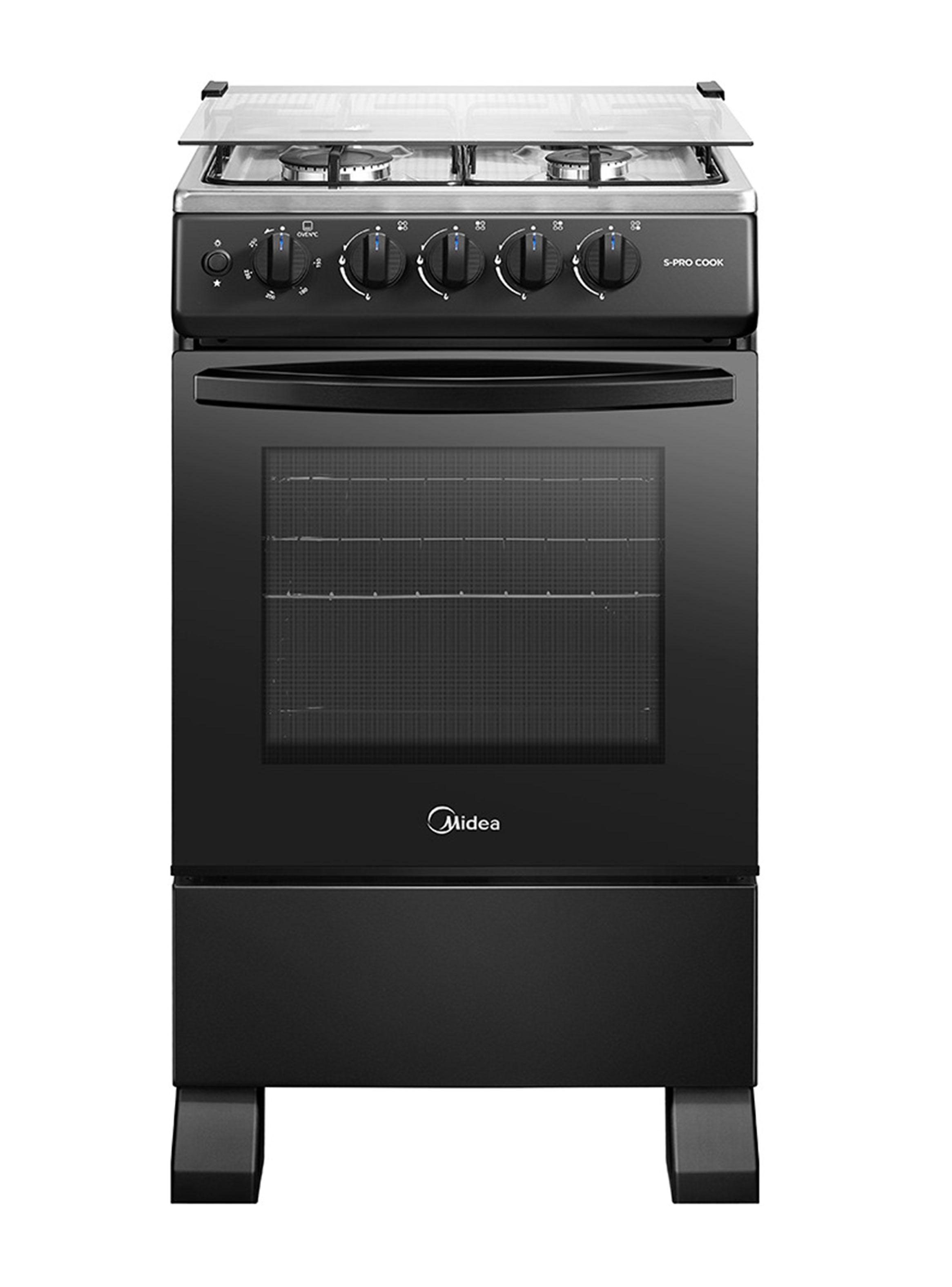 Cocina a Gas 4 Quemadores MFO-MG20TCSSLBK Negro-0