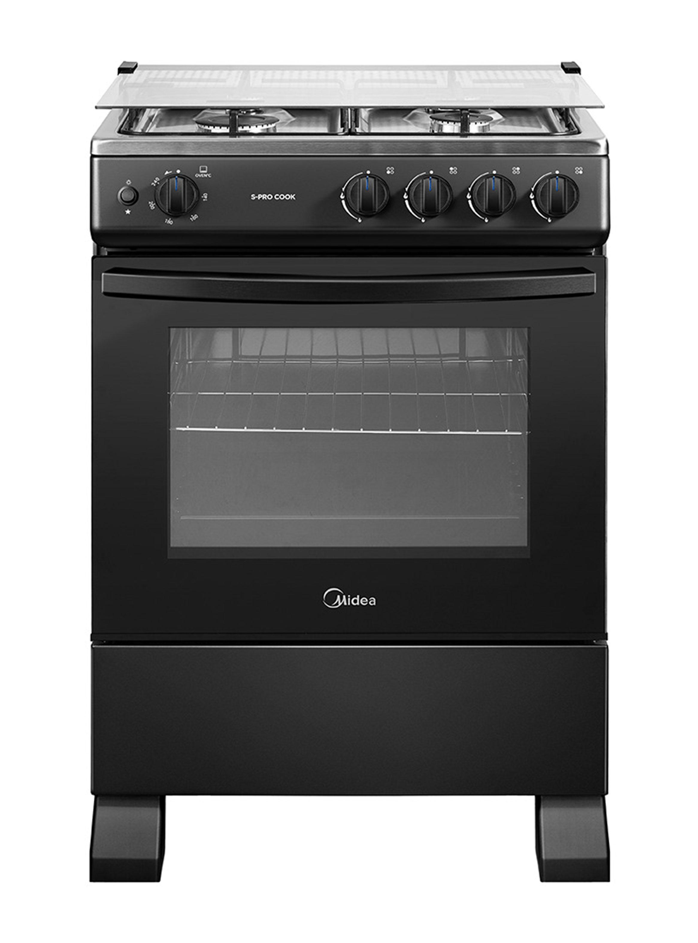 Cocina a Gas 4 Quemadores MFO-MG24TCSSLBK Negro-0