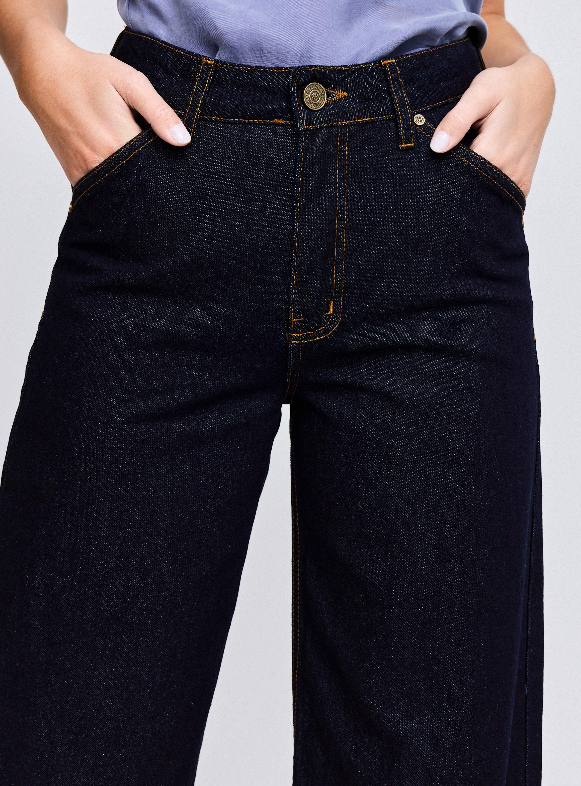 Jeans Ancho con Bota Volteada-2
