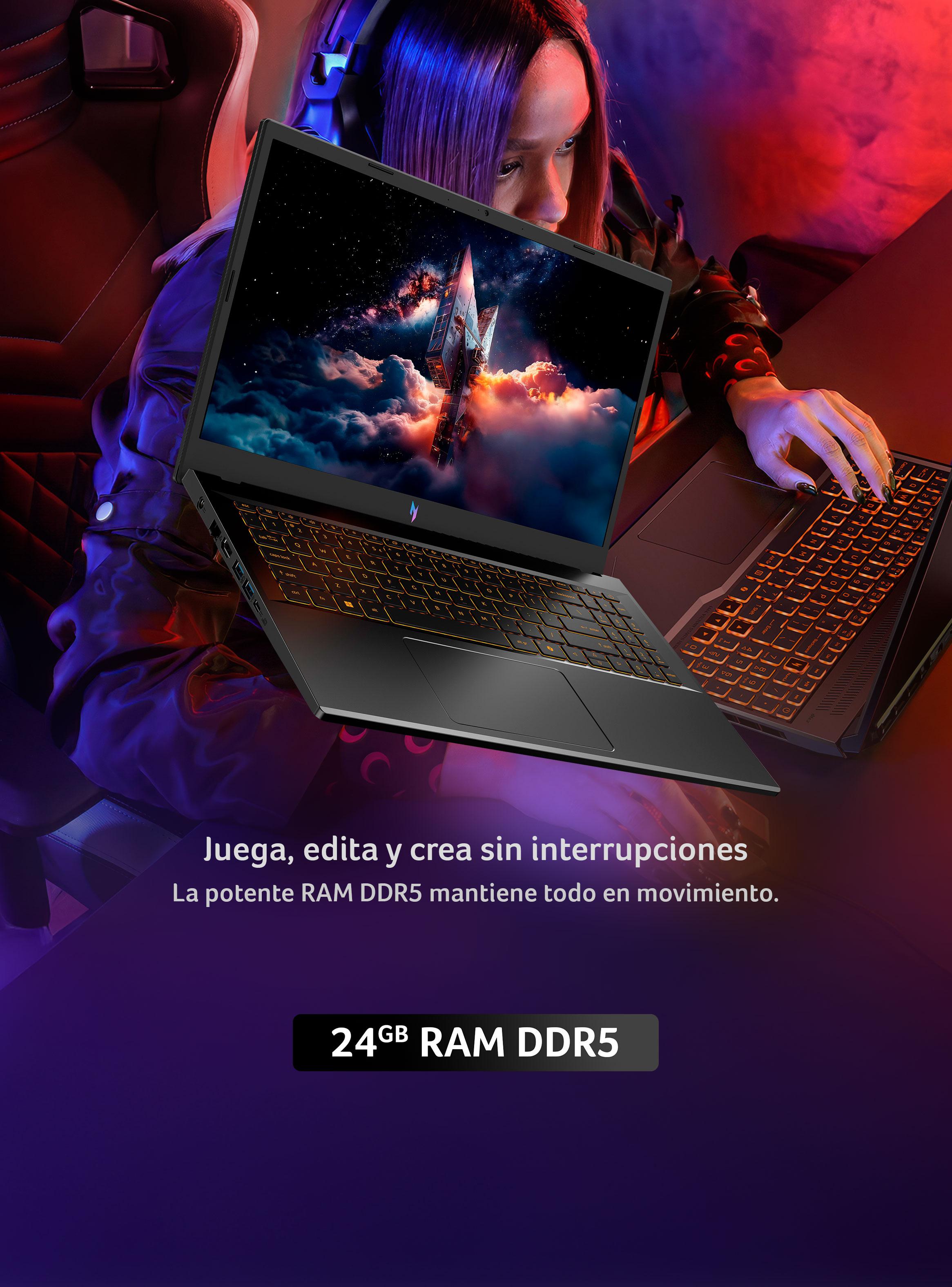 Notebook Gamer ANV15-52-73S9-1 Intel Core i7-H RTX 5050 6GB GDDR7 24GB RAM 512GB SSD 15.6' 165Hz-6
