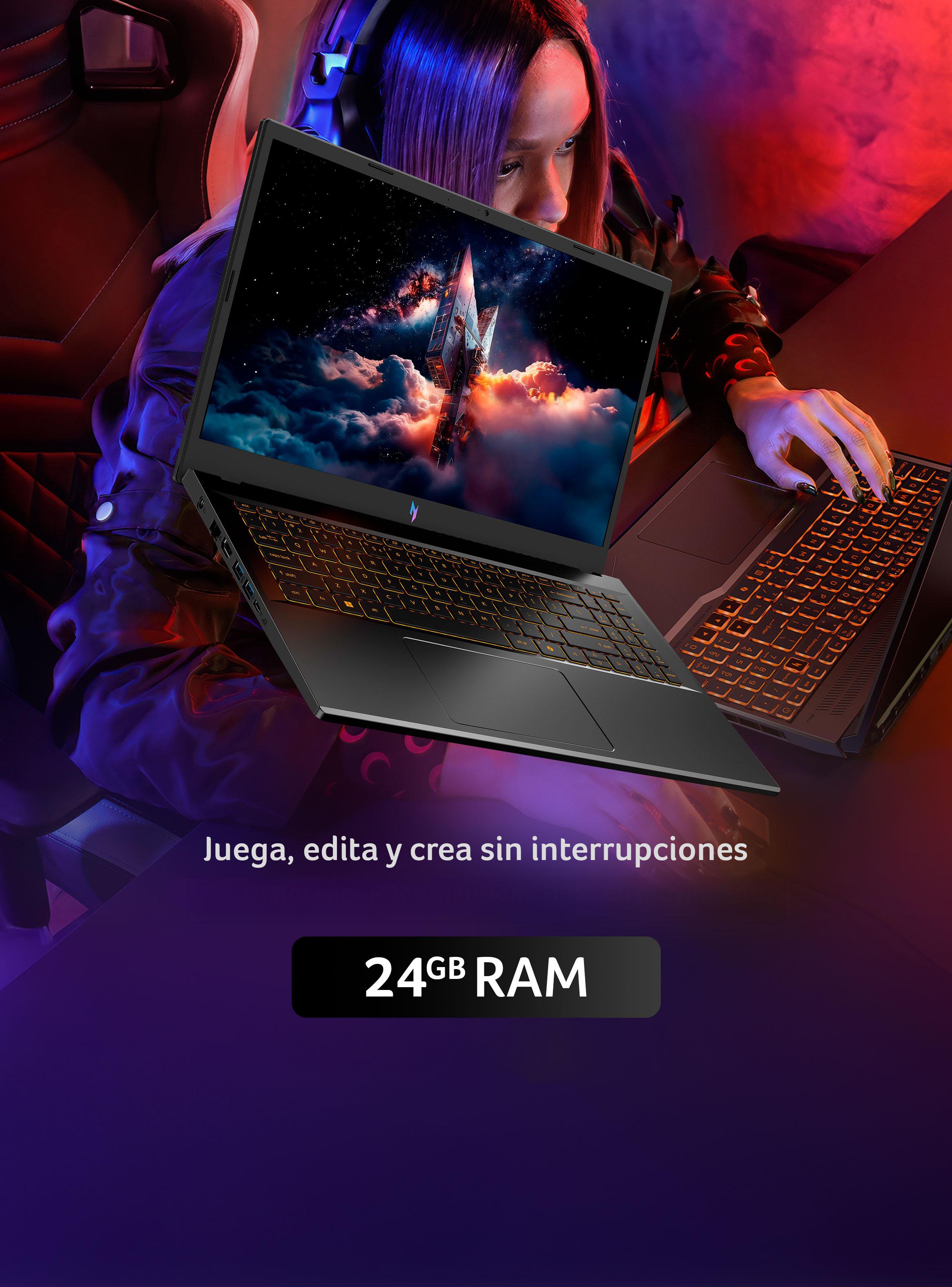 Notebook Gamer ANV15-52-73S9-1 Intel Core i7-H RTX 5050 6GB GDDR7 24GB RAM 512GB SSD 15.6' 165Hz-4