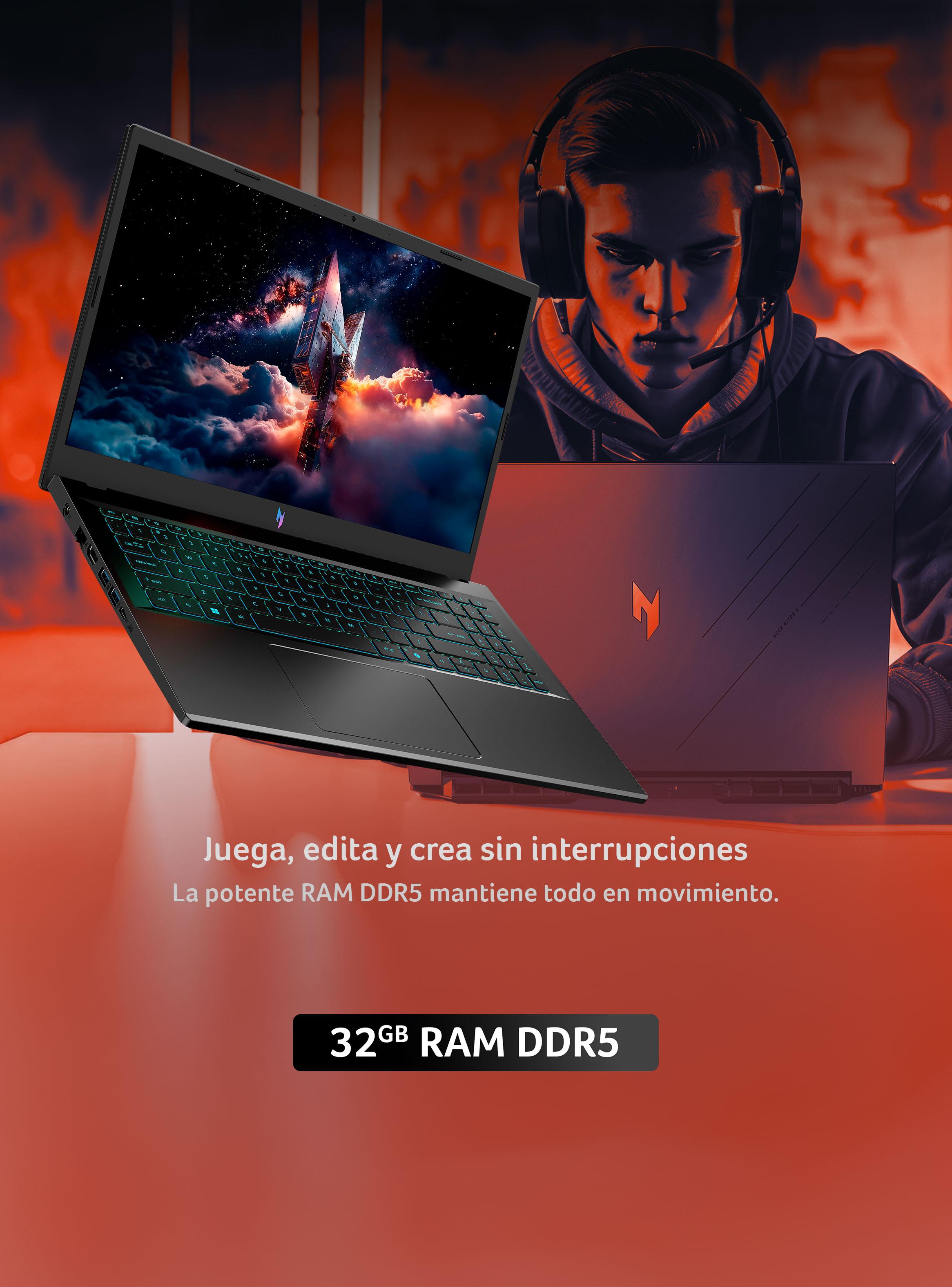 Laptop Gamer ANV15-52-96J3-1 Intel Core i9-H RTX 5060 8GB GDDR7 32GB RAM 1TB SSD 15.6' 165Hz-3