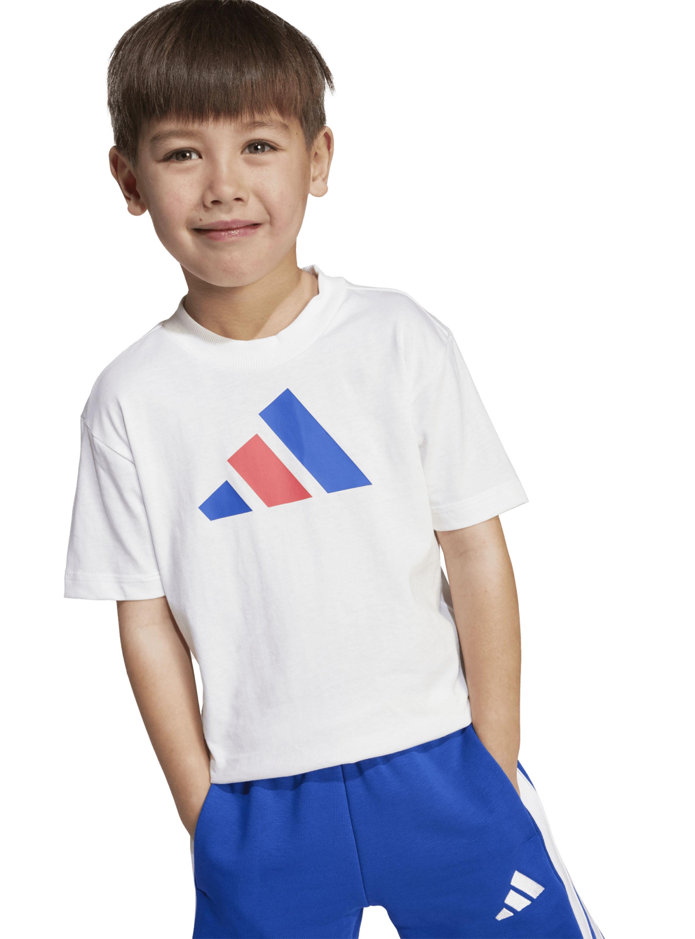 Polera Essentials Logo Bicolor para Niñas y Niños-3