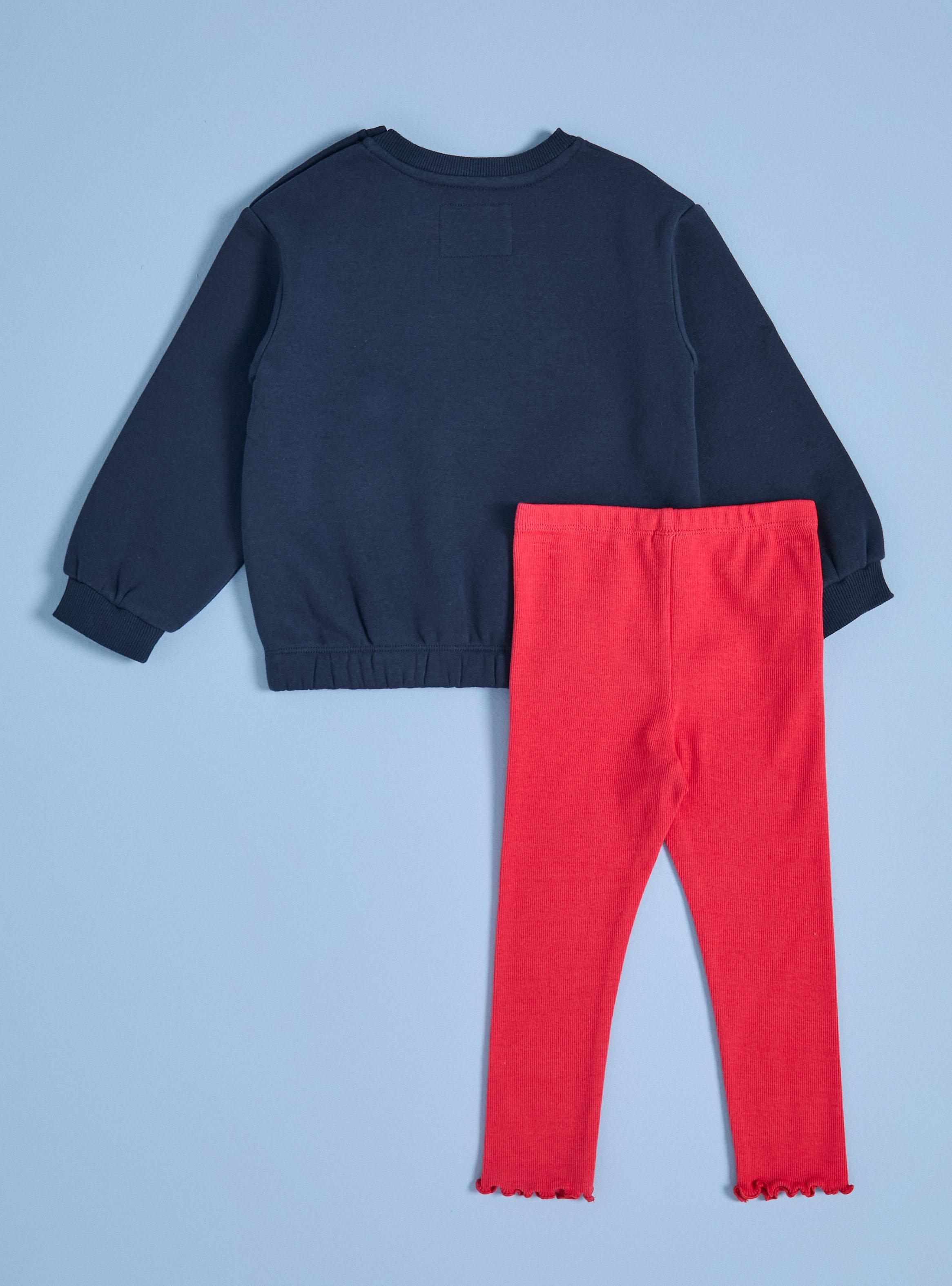 Buzo con Bordados de Colores a Tono con Calza-2