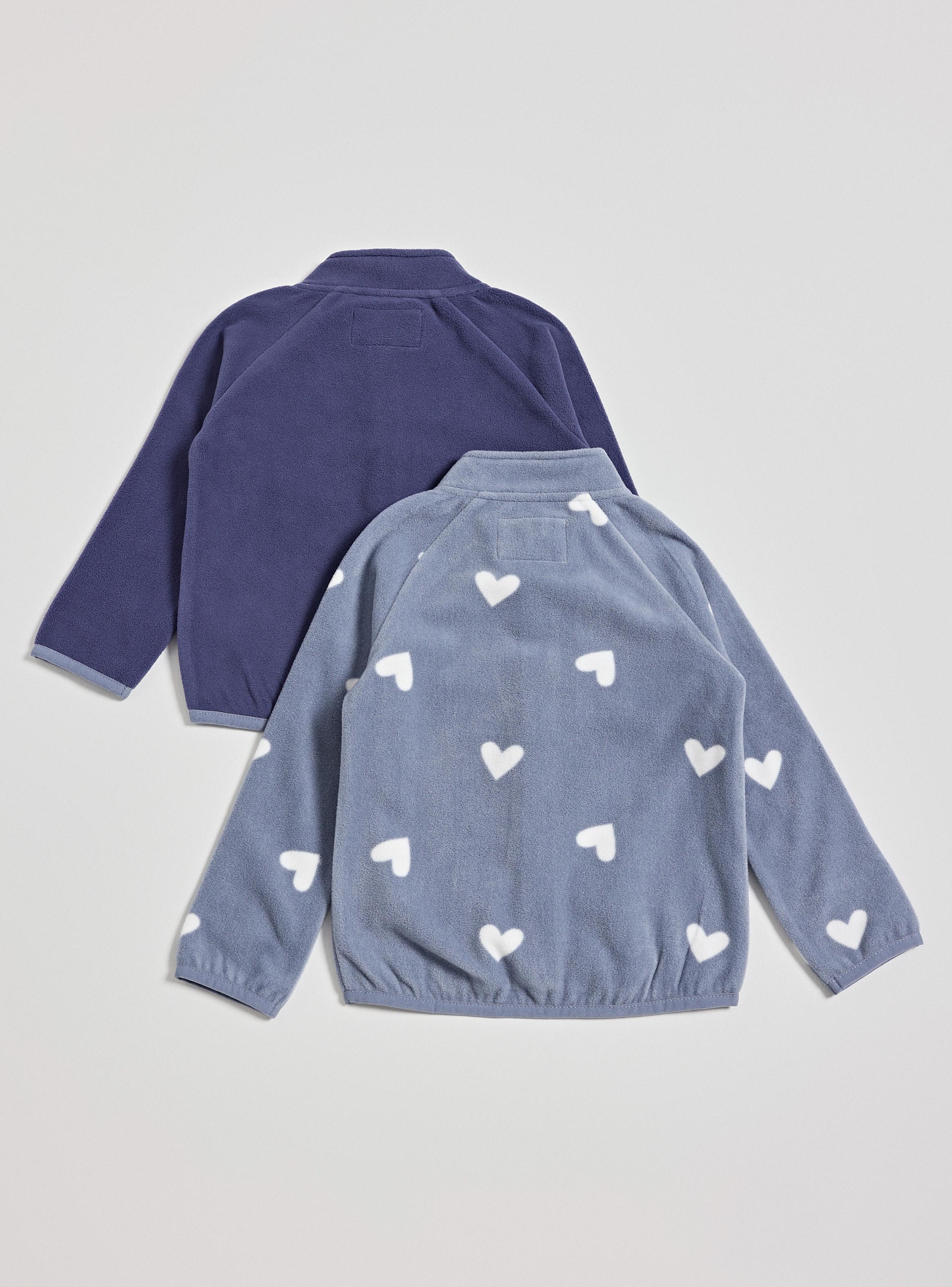 Polar Liso con Cierre de Color y otro Estampado-2