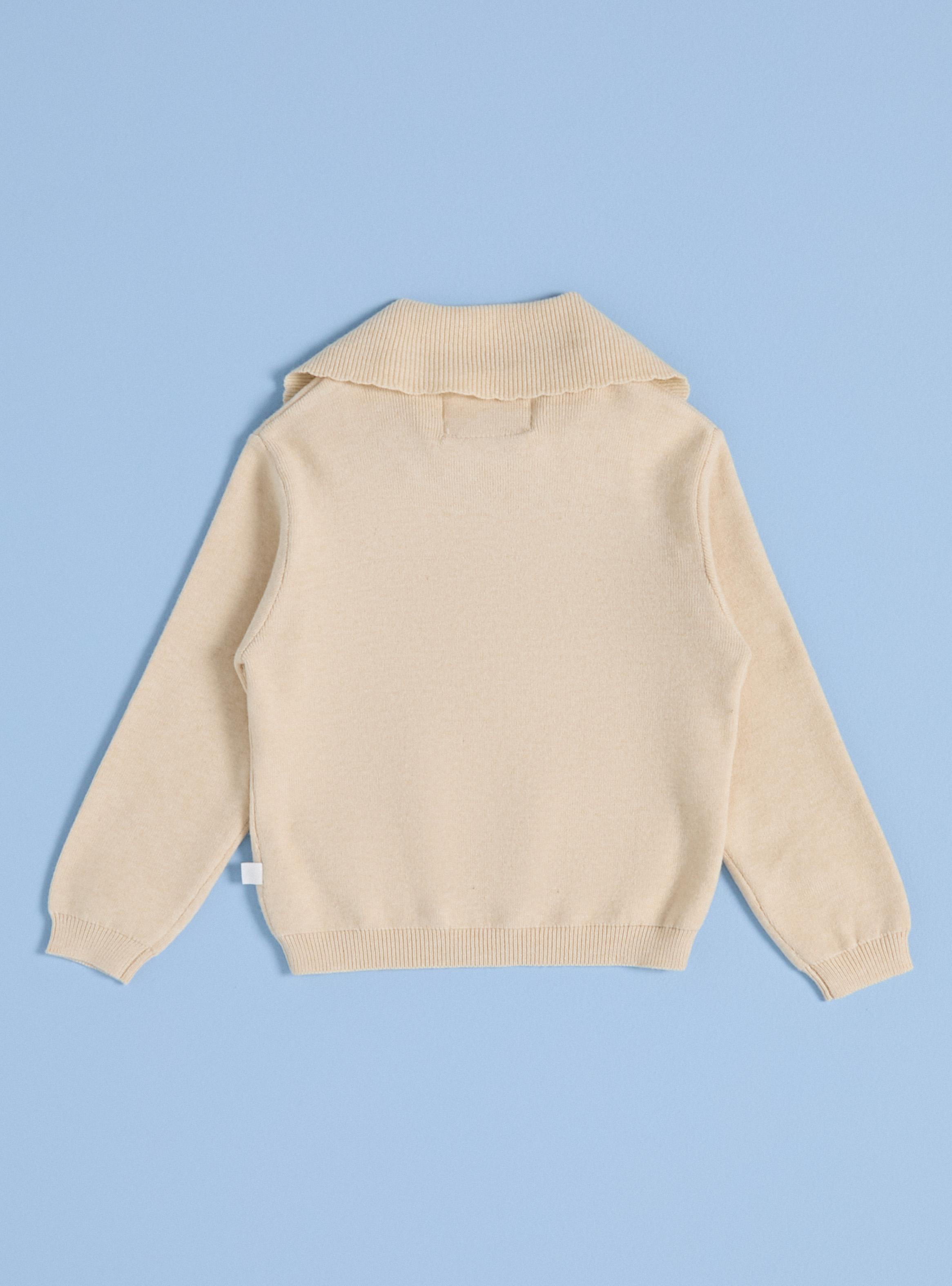 Sweater con Cuello en Forma de Cinta-2