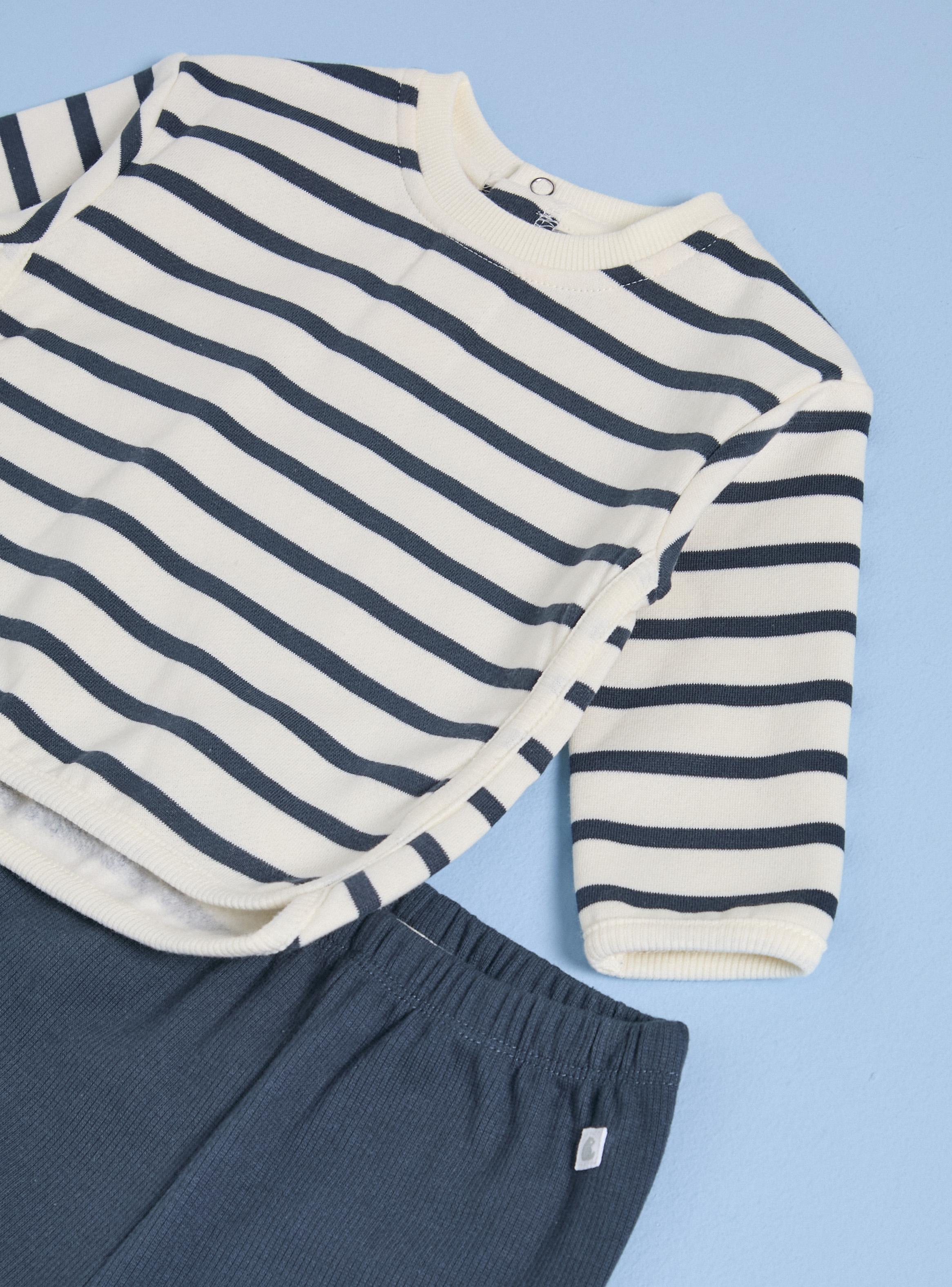 Conjunto Set 3 Piezas Polerón, Babero Dino y Pantalón-3