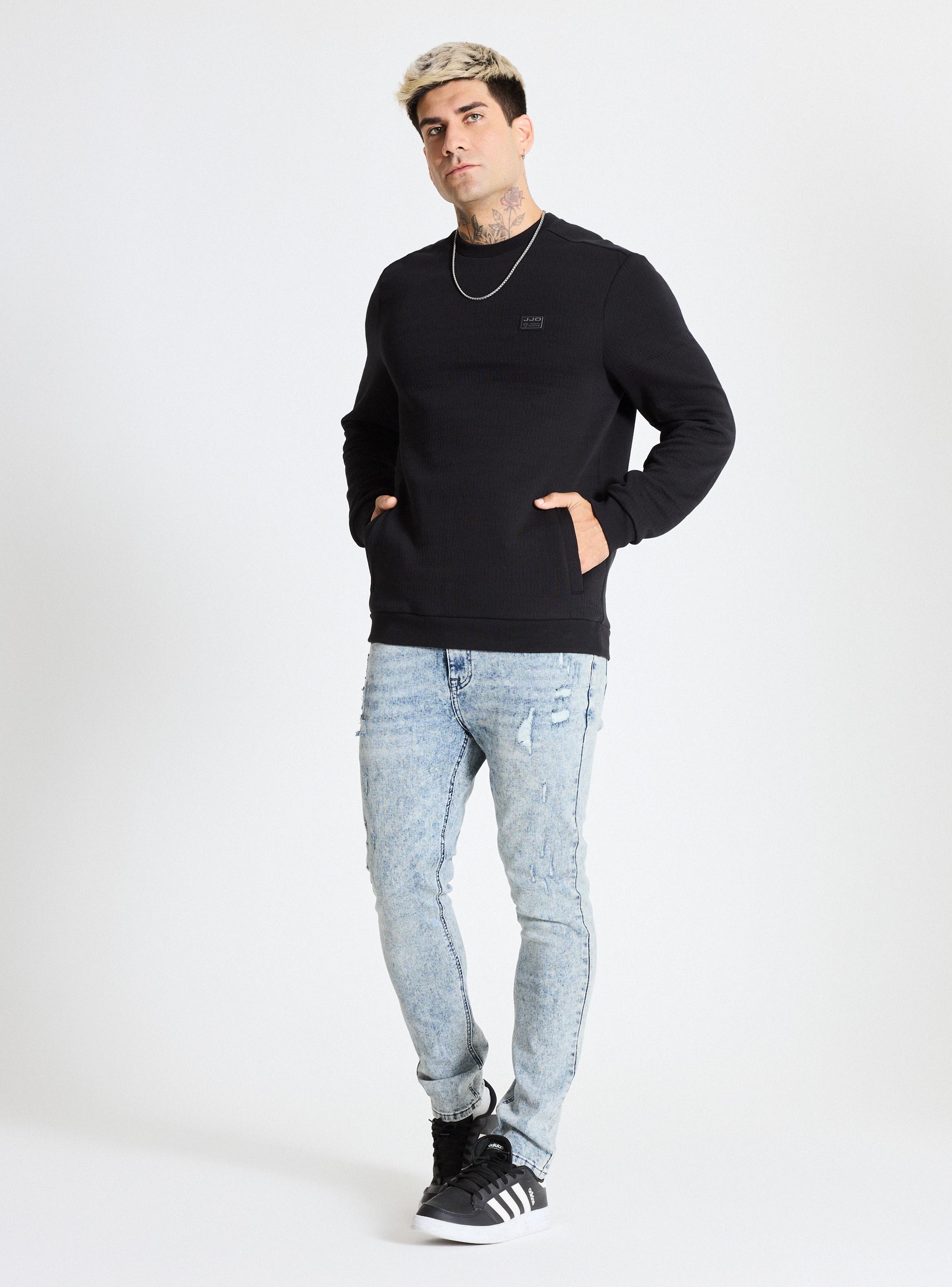 Polerón Tela Texturada con Bolsillos-4