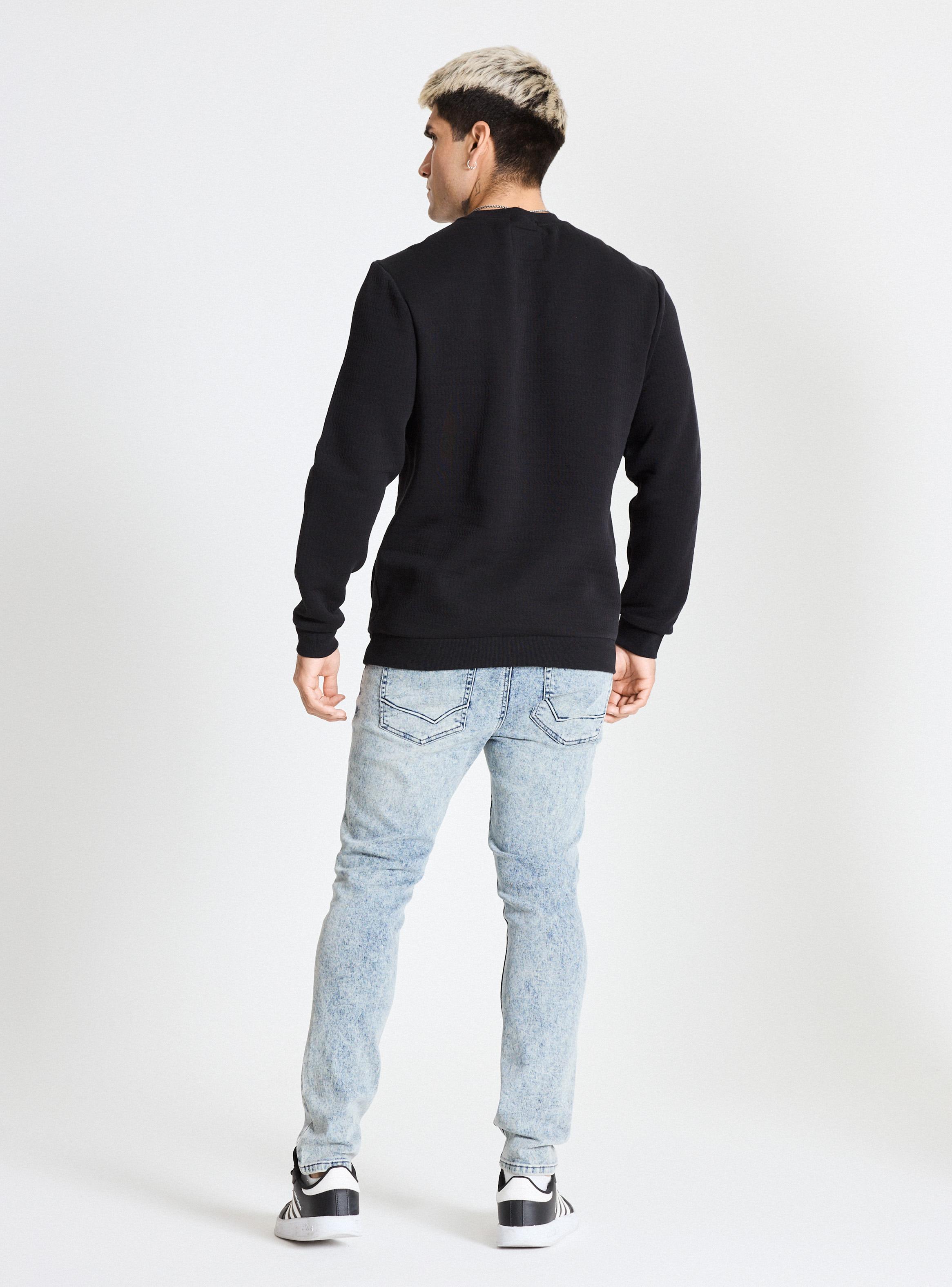 Polerón Tela Texturada con Bolsillos-5