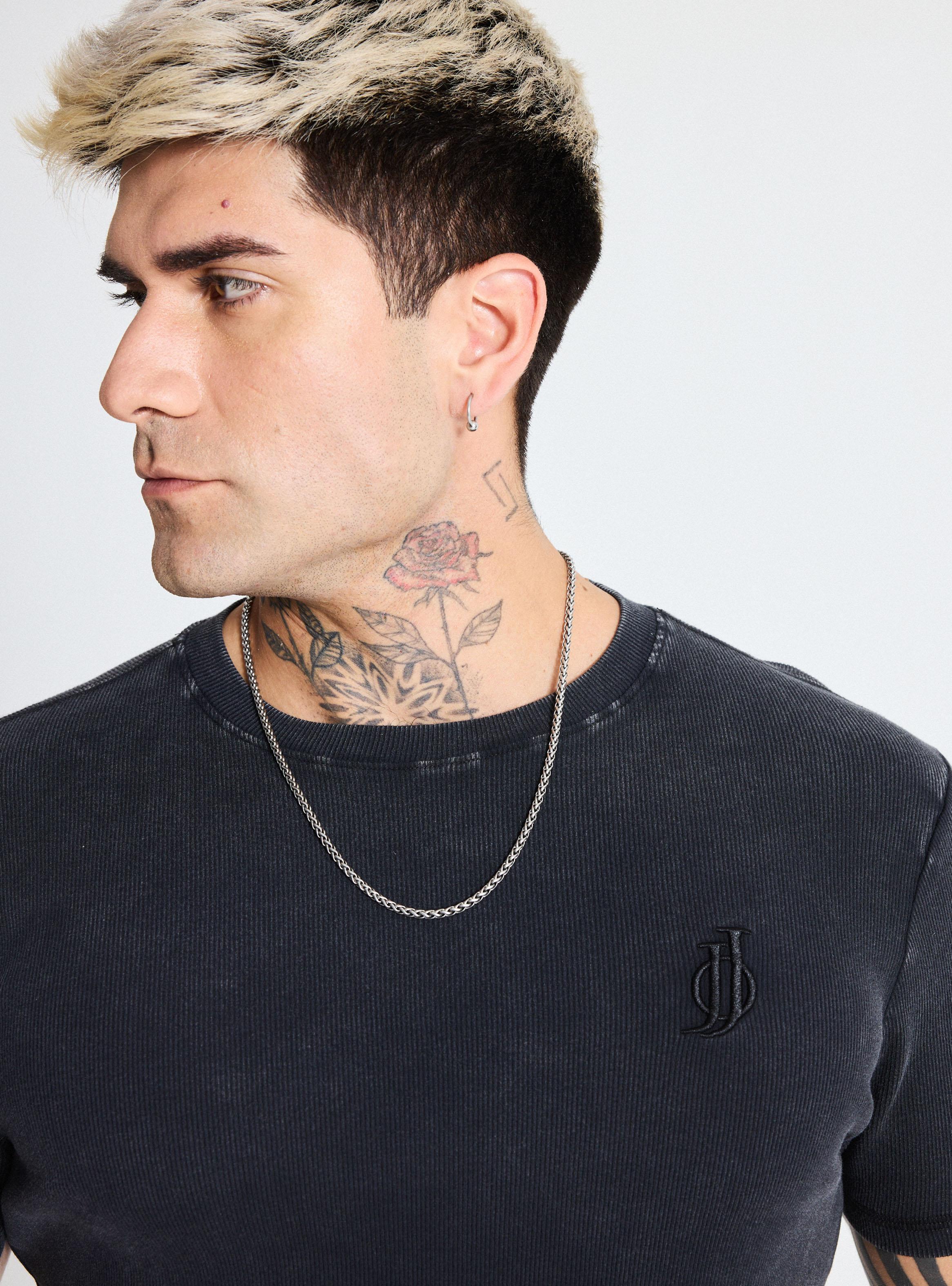 Polera Básica Ajustada Rib con Bordado-2