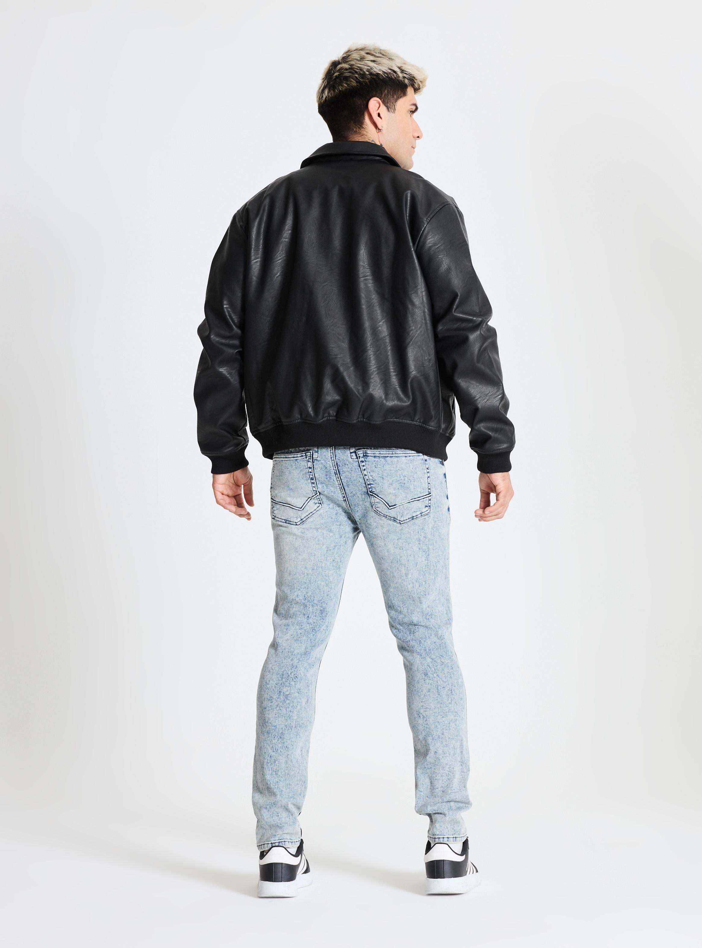 Chaqueta Bomber Tela Jacquard-5