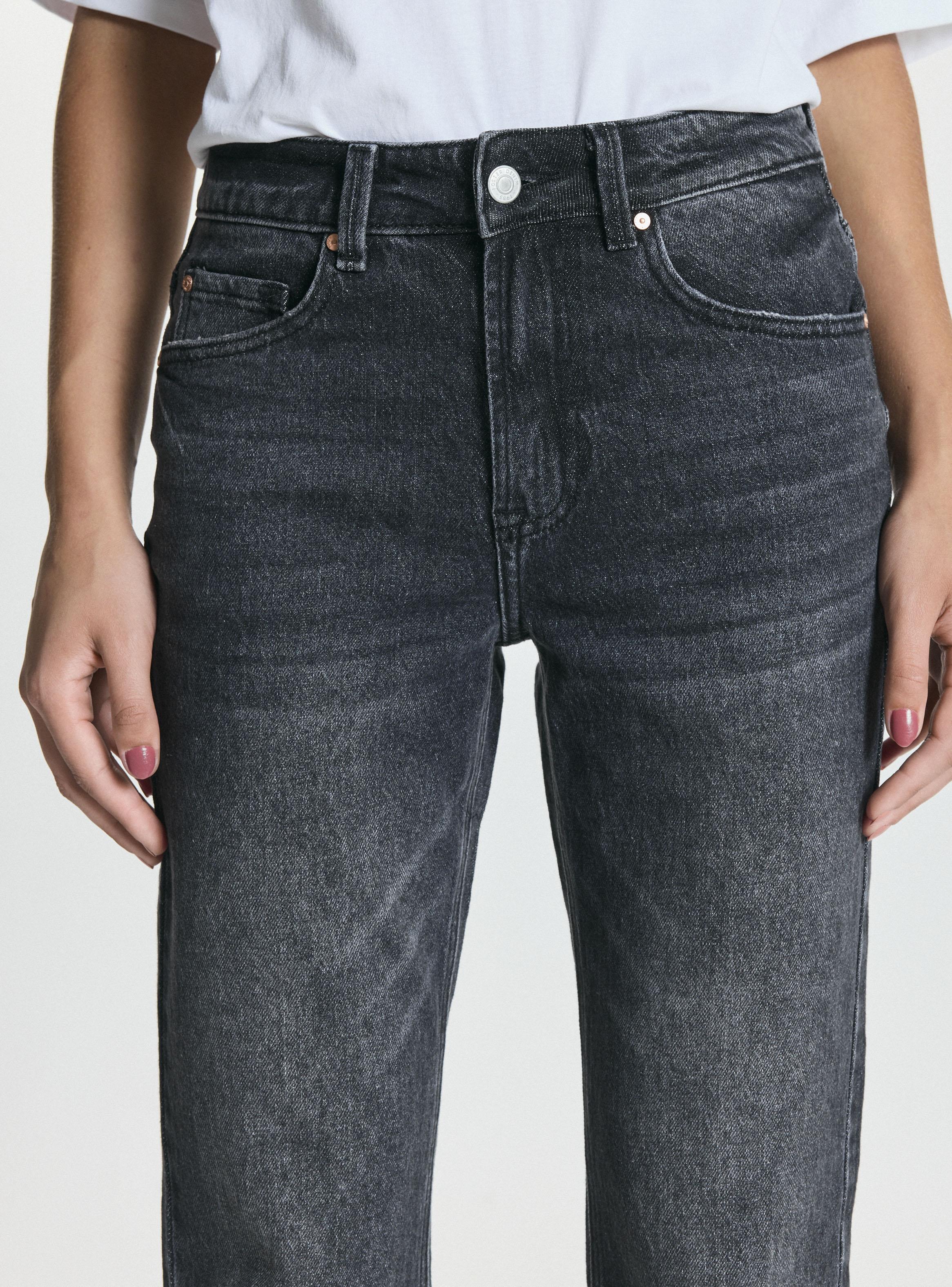 Jeans Straight Tiro Medio-2