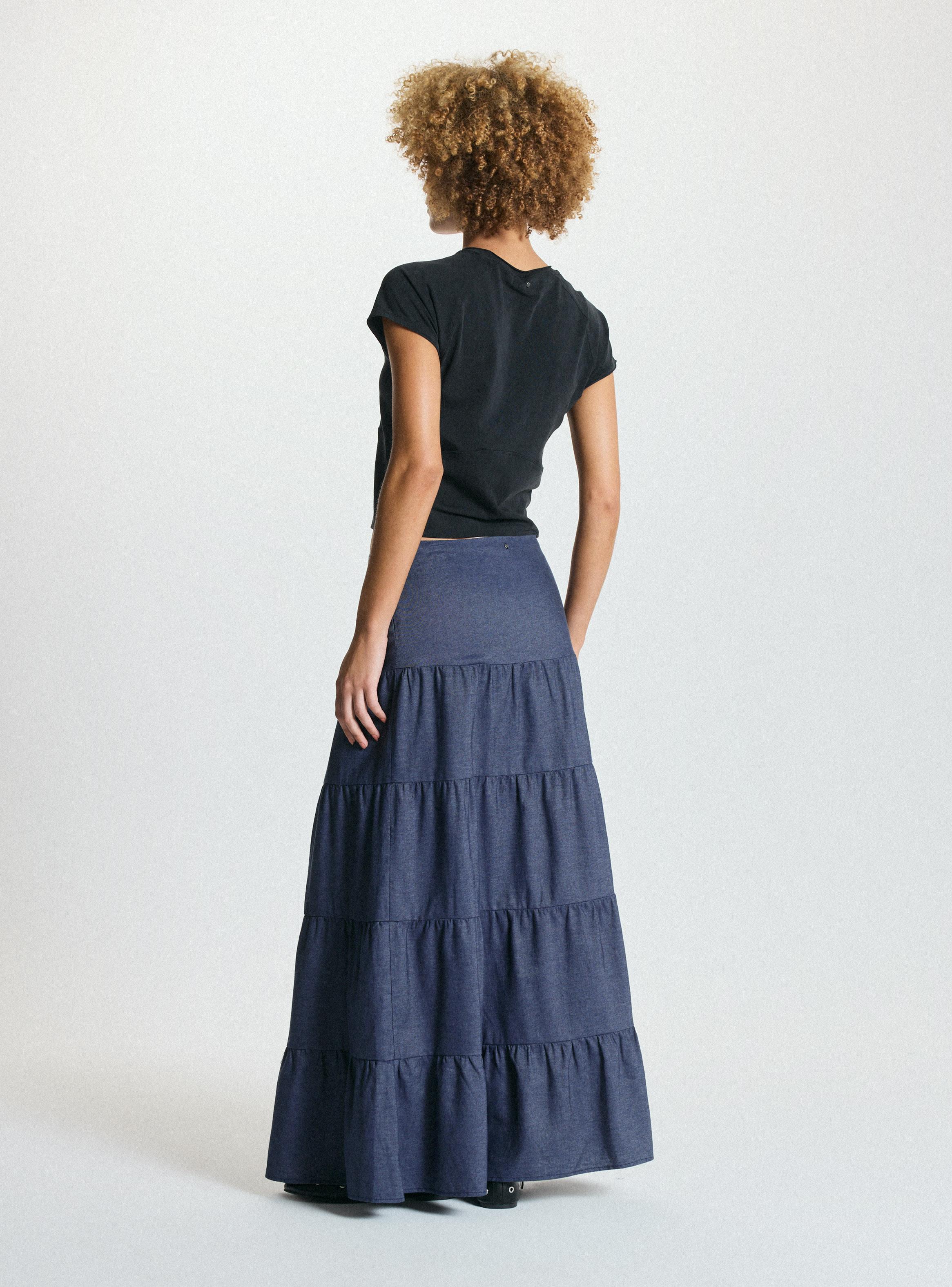 Falda Larga Fluida-5