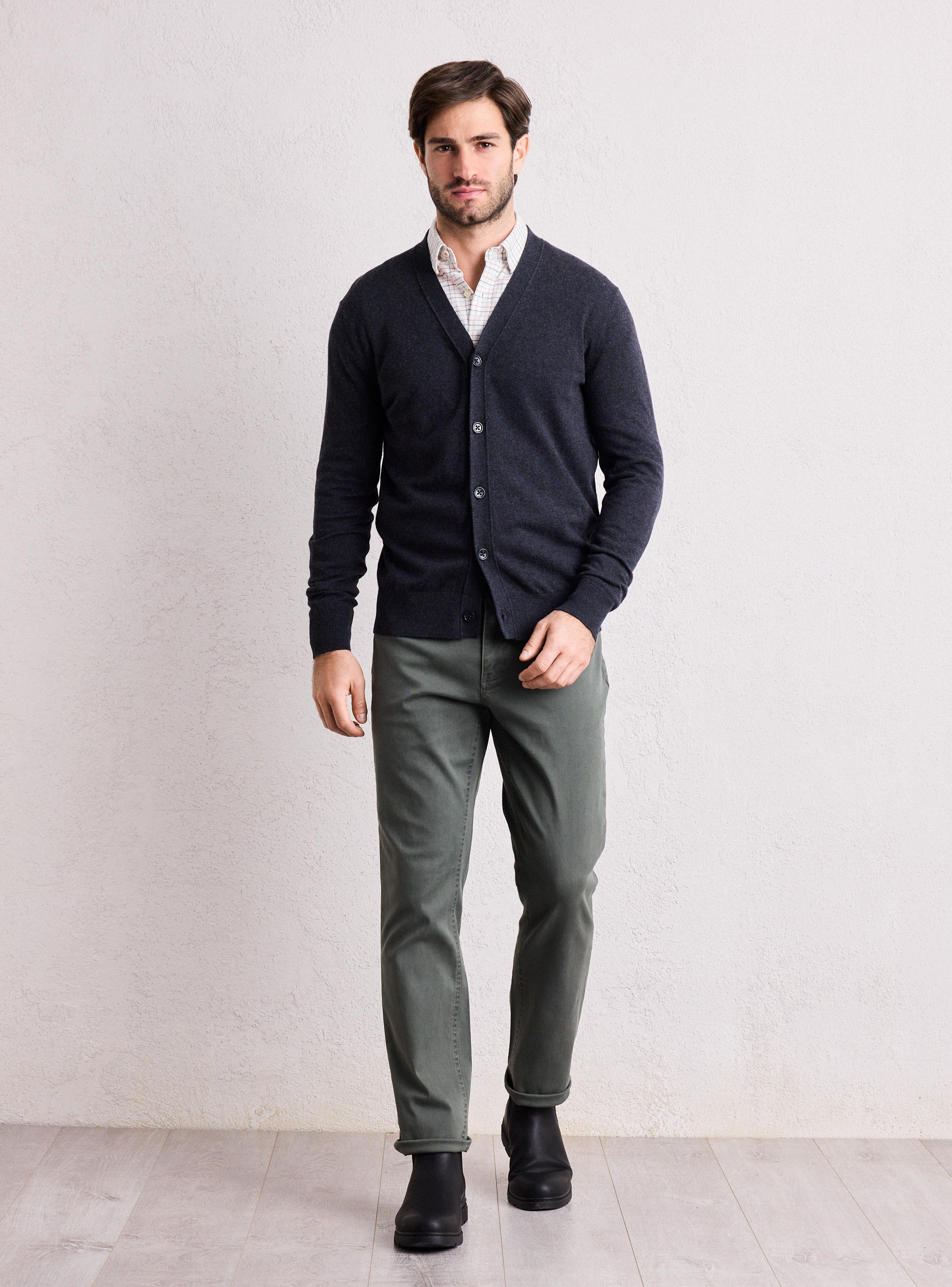 Chaleco Cardigan Lana Merino-4