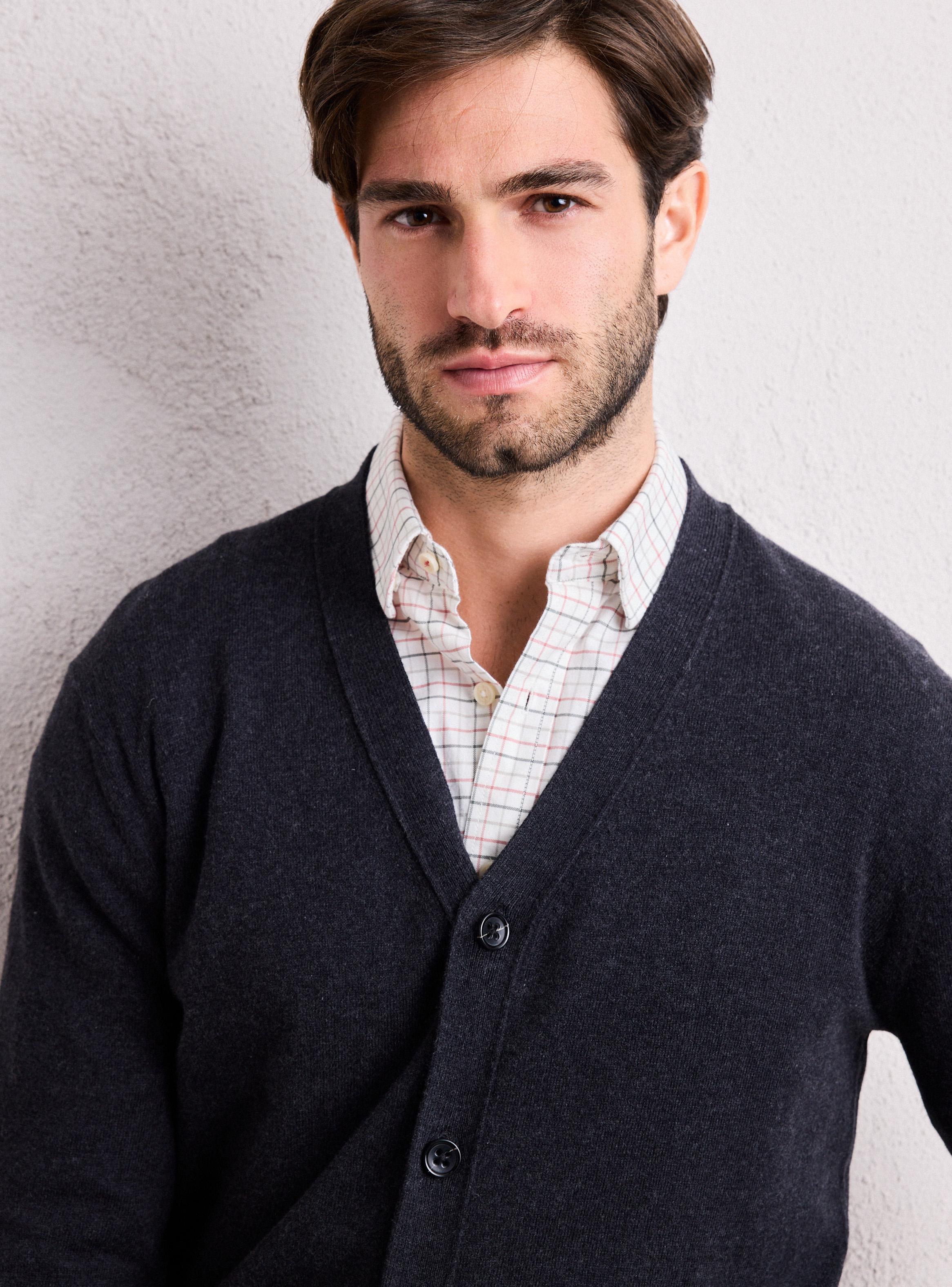 Chaleco Cardigan Lana Merino-3