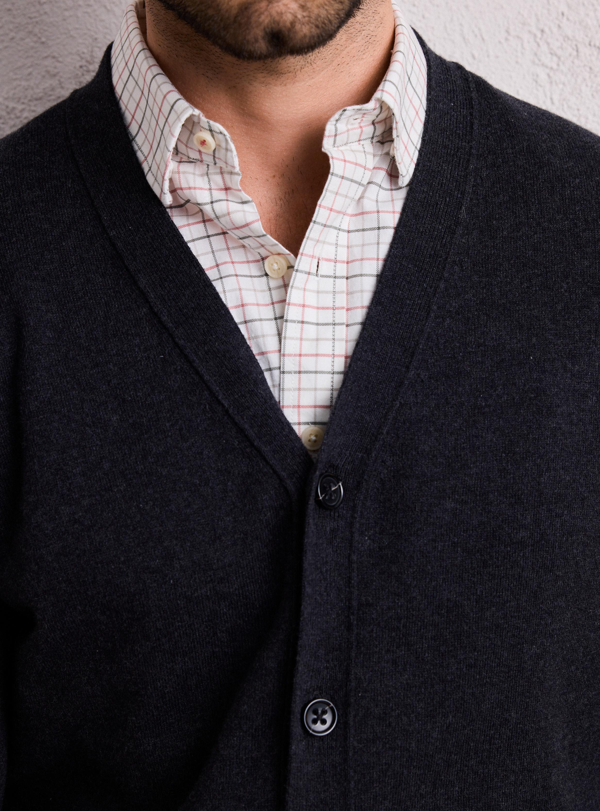 Chaleco Cardigan Lana Merino-2