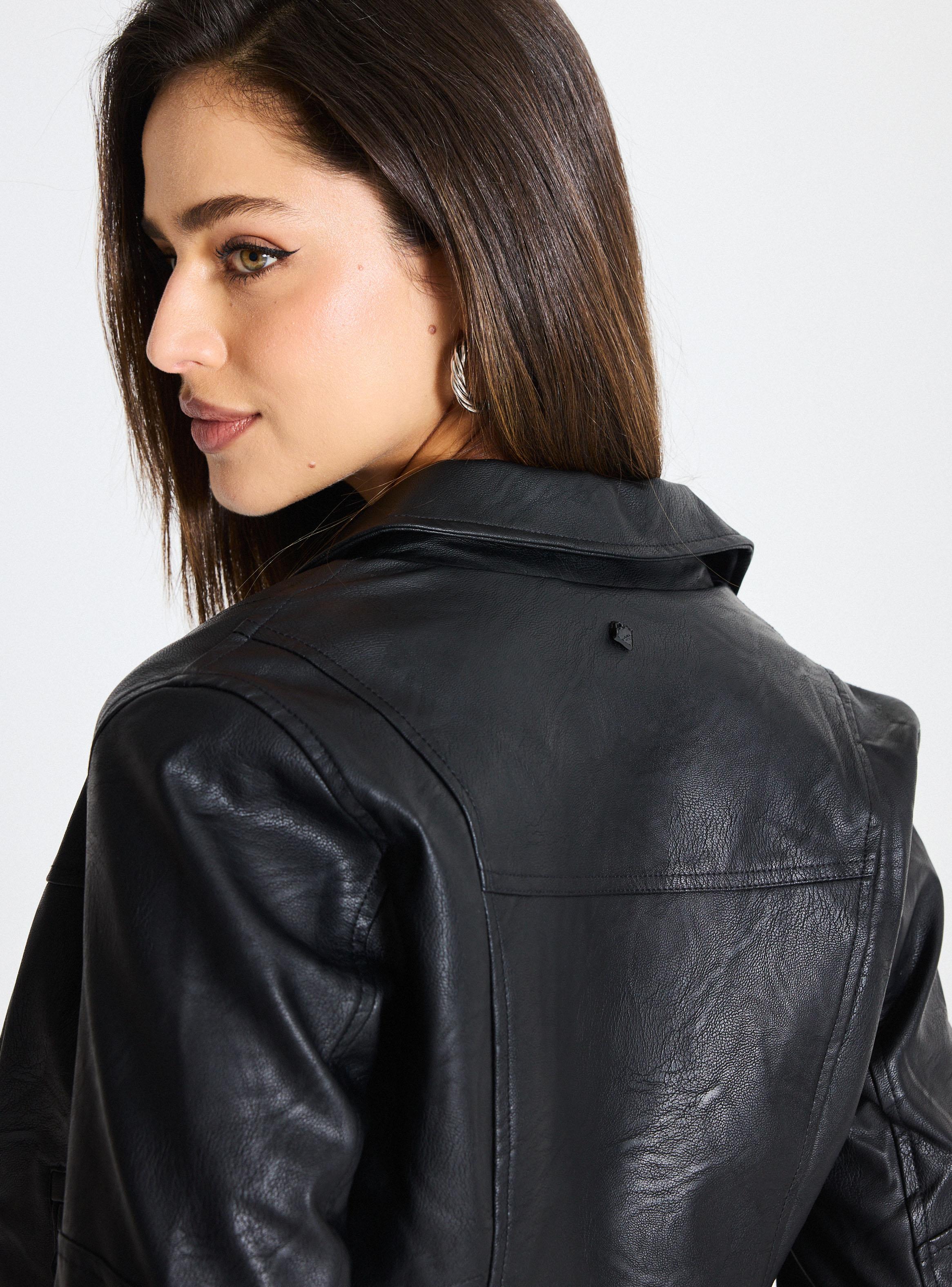 Chaqueta Biker Solapas con Tachas-3