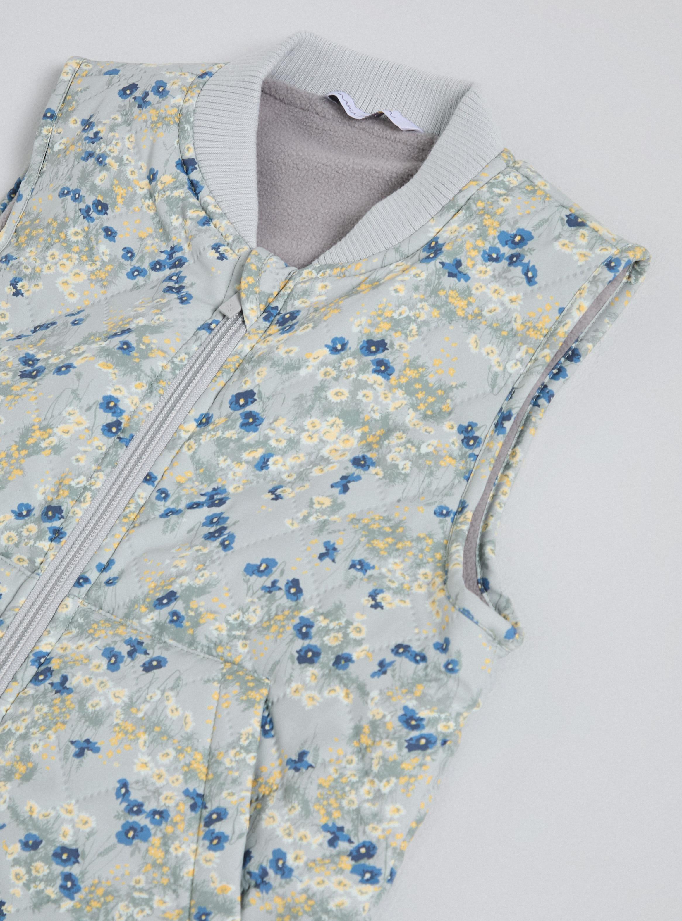 Chaqueta sin Mangas Flores-3