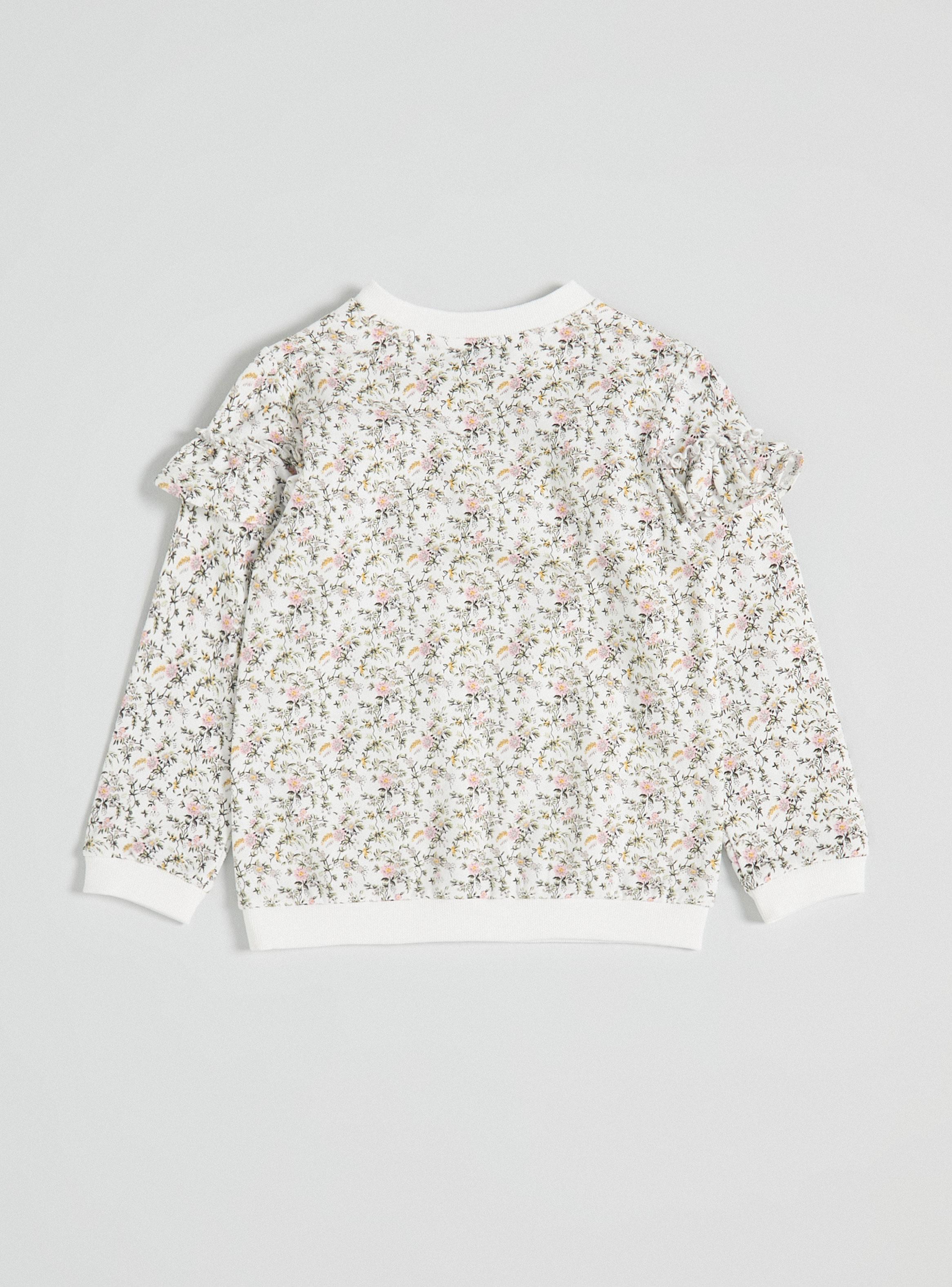 Polerón Print Floral con Corte Vuelos-2