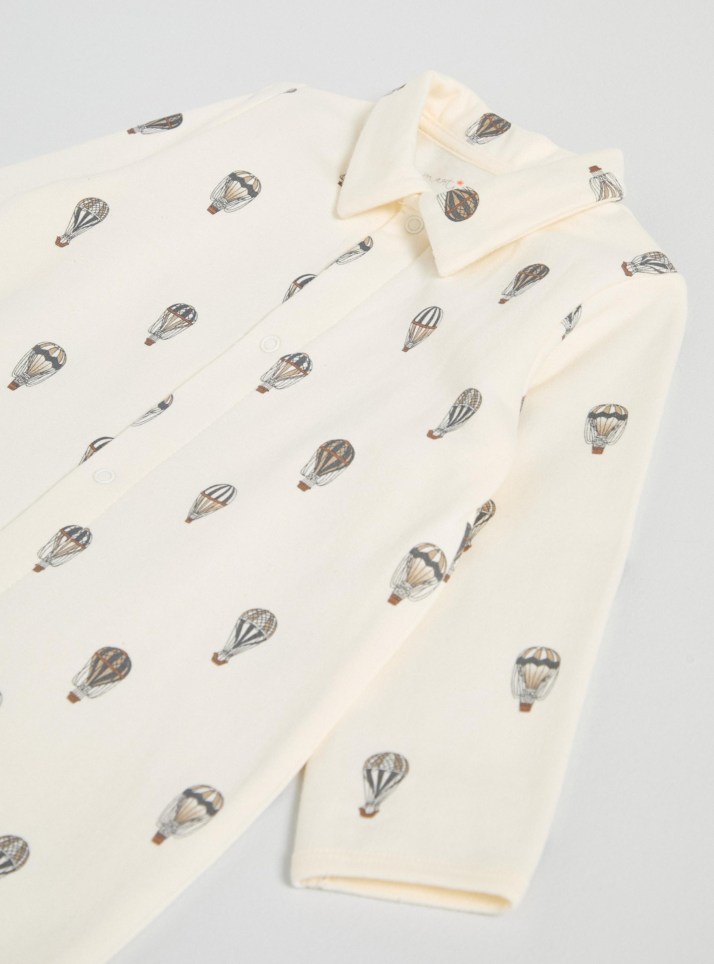 Enterito Print con Cuello V-3