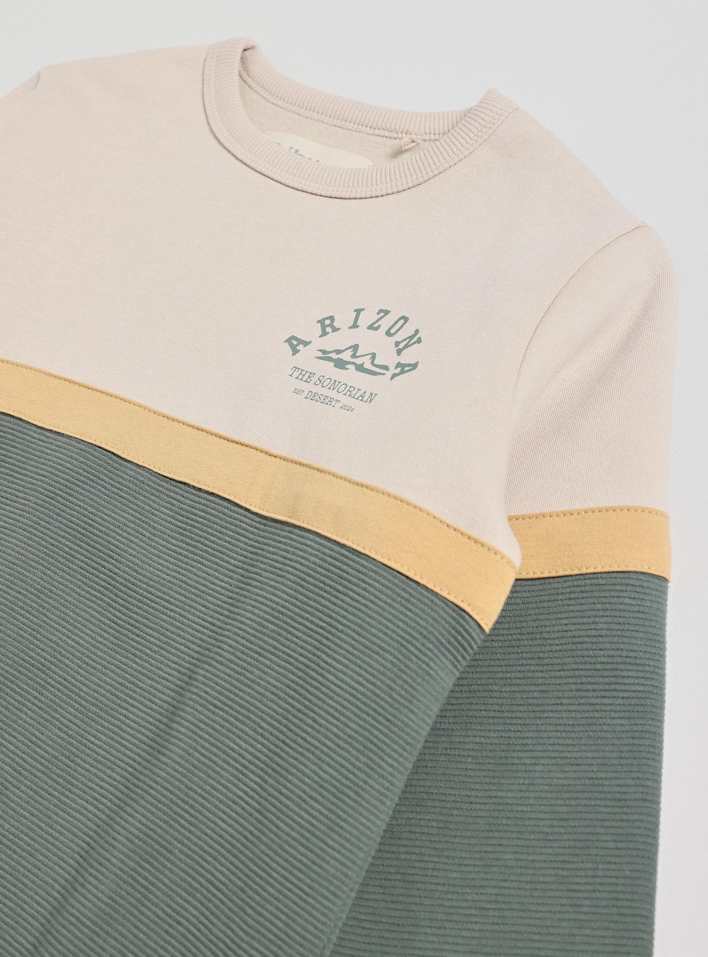 Polerón Color Block Textura-3