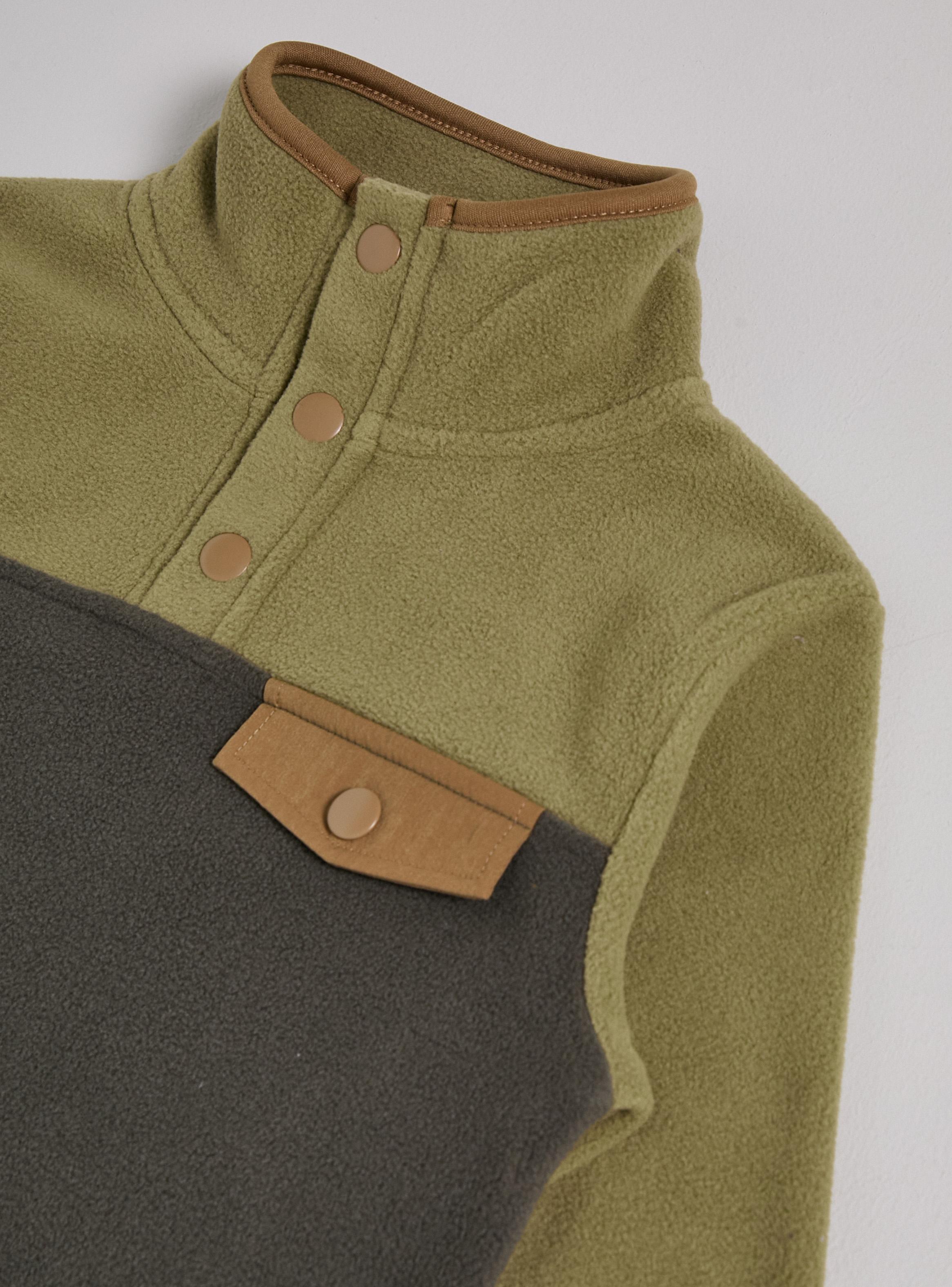 Polerón Polar Micropolar Color Block con Broches-3