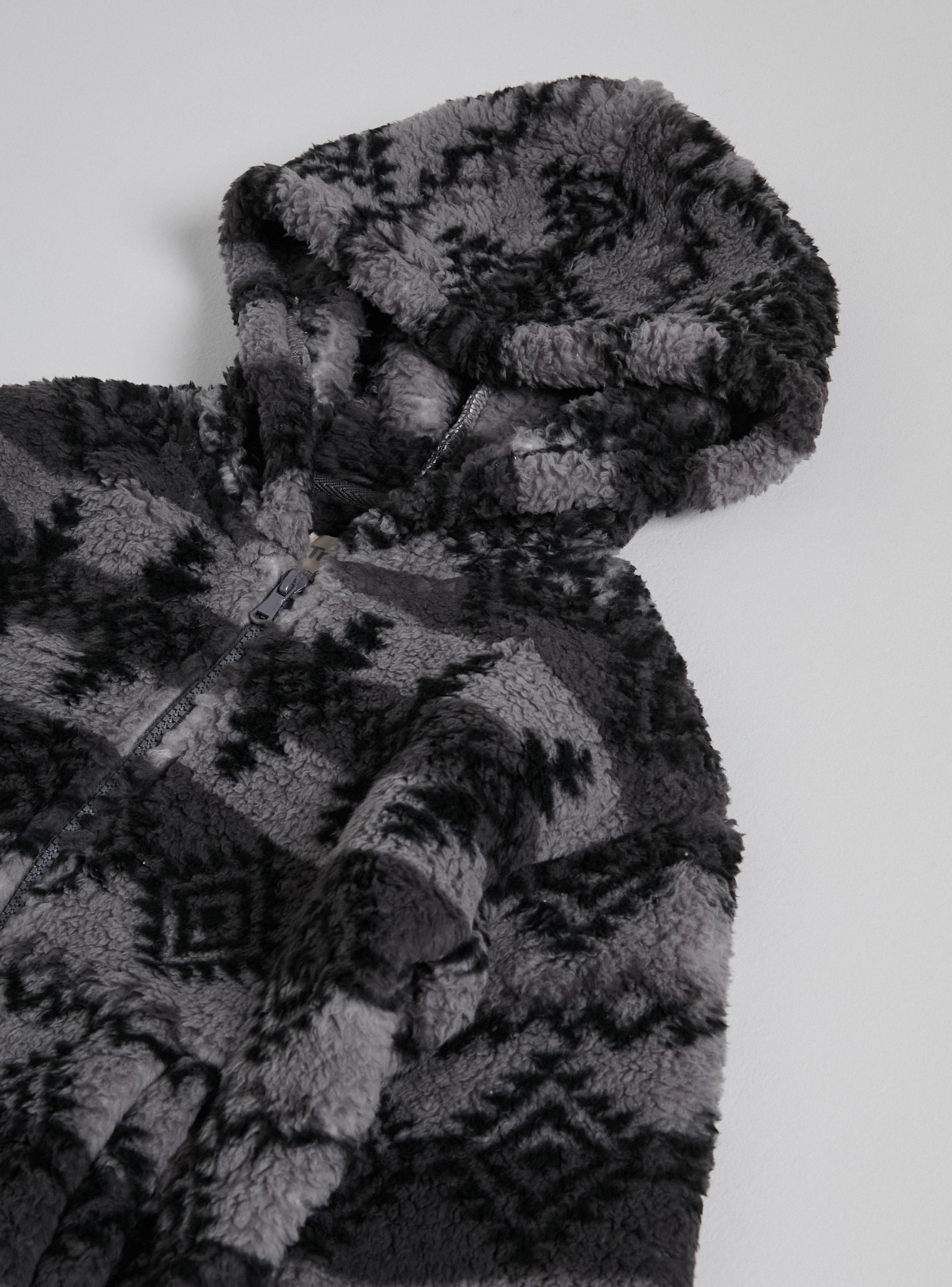 Polerón Polar Sherpa Abierto Estampado-2