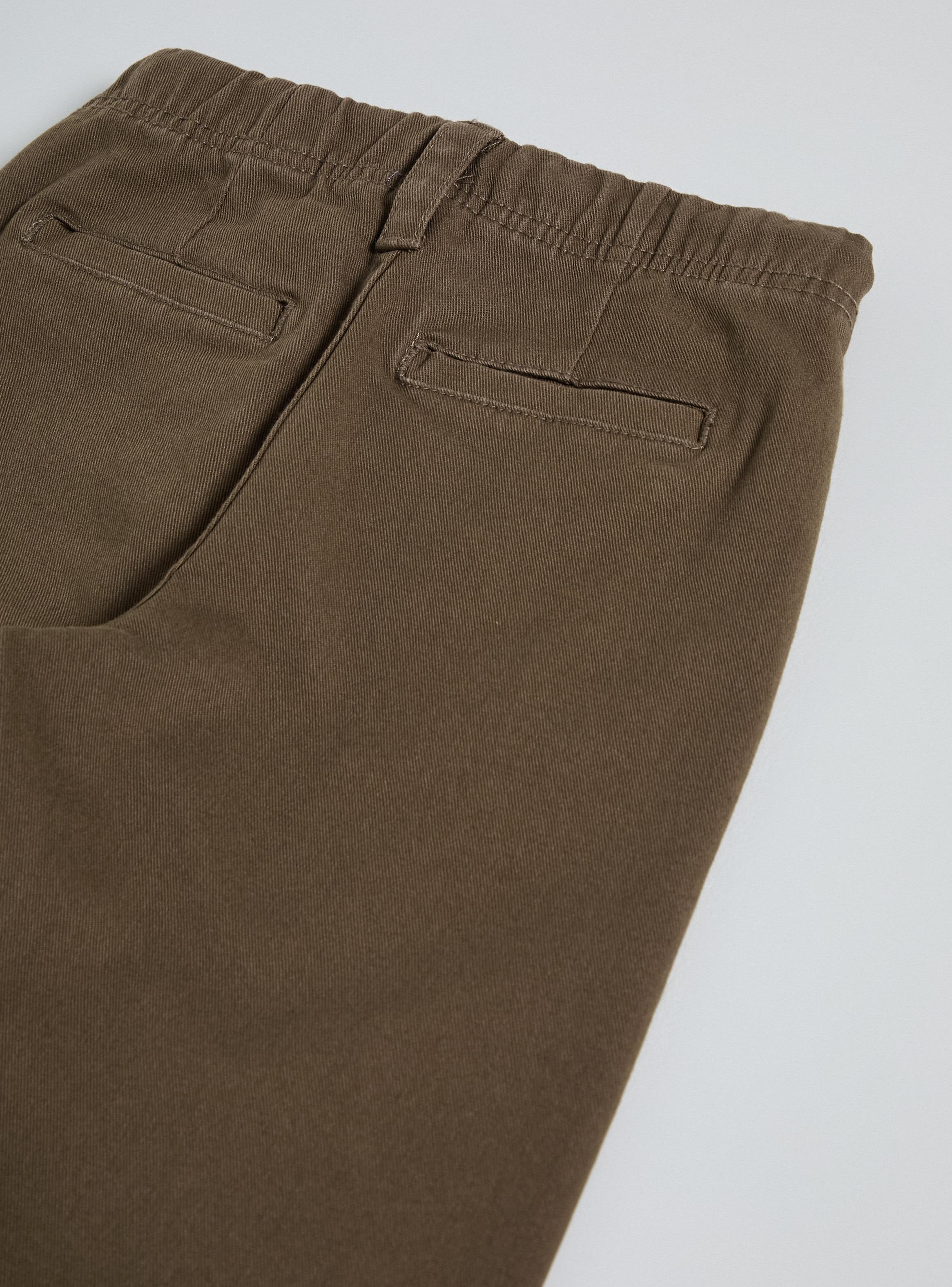 Pantalón Regular Fit Acabado Peach Algodón-2