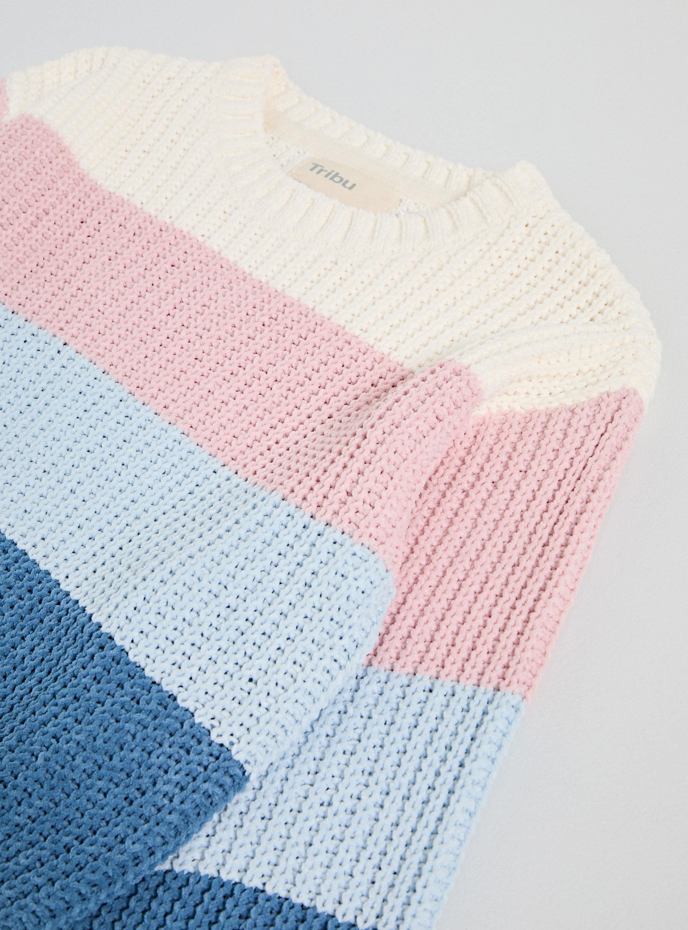 Sweater Chenille Rayas Colores-3