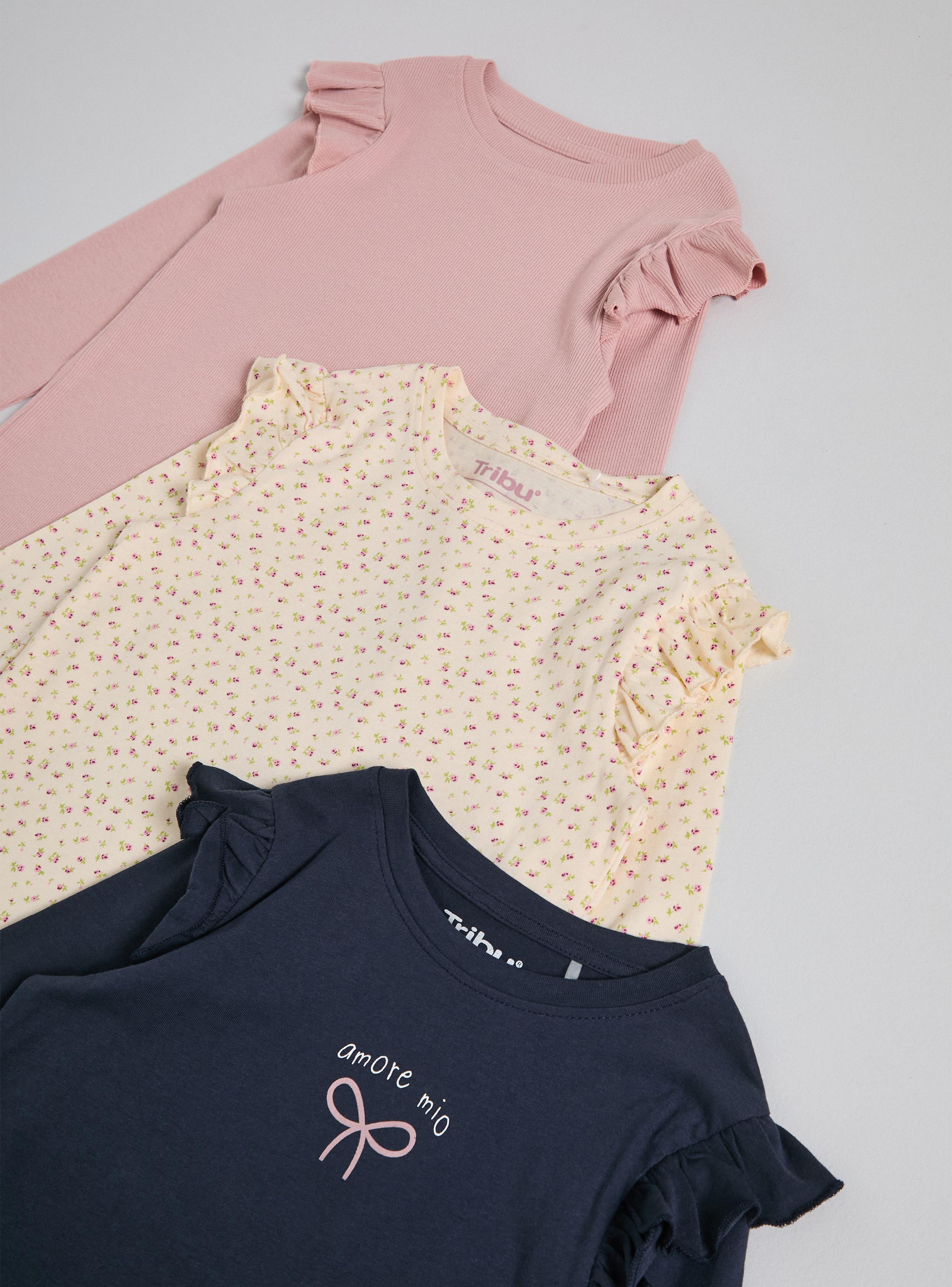 Polera Tripack Lisa y Estampados-2