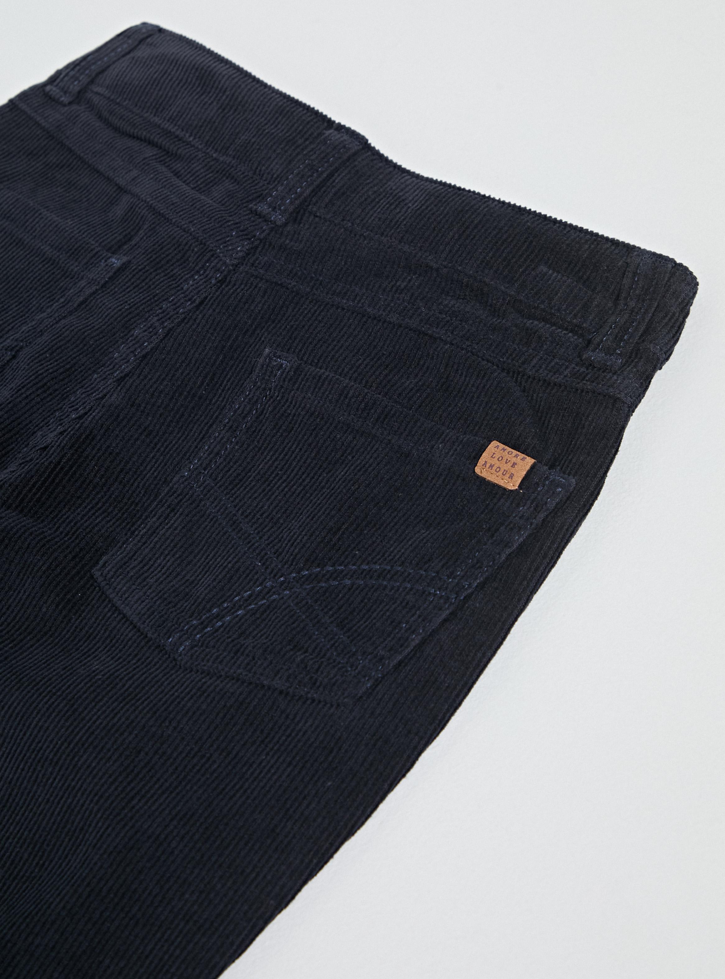 Pantalón Cotelé Pata Ancha Algodón-2