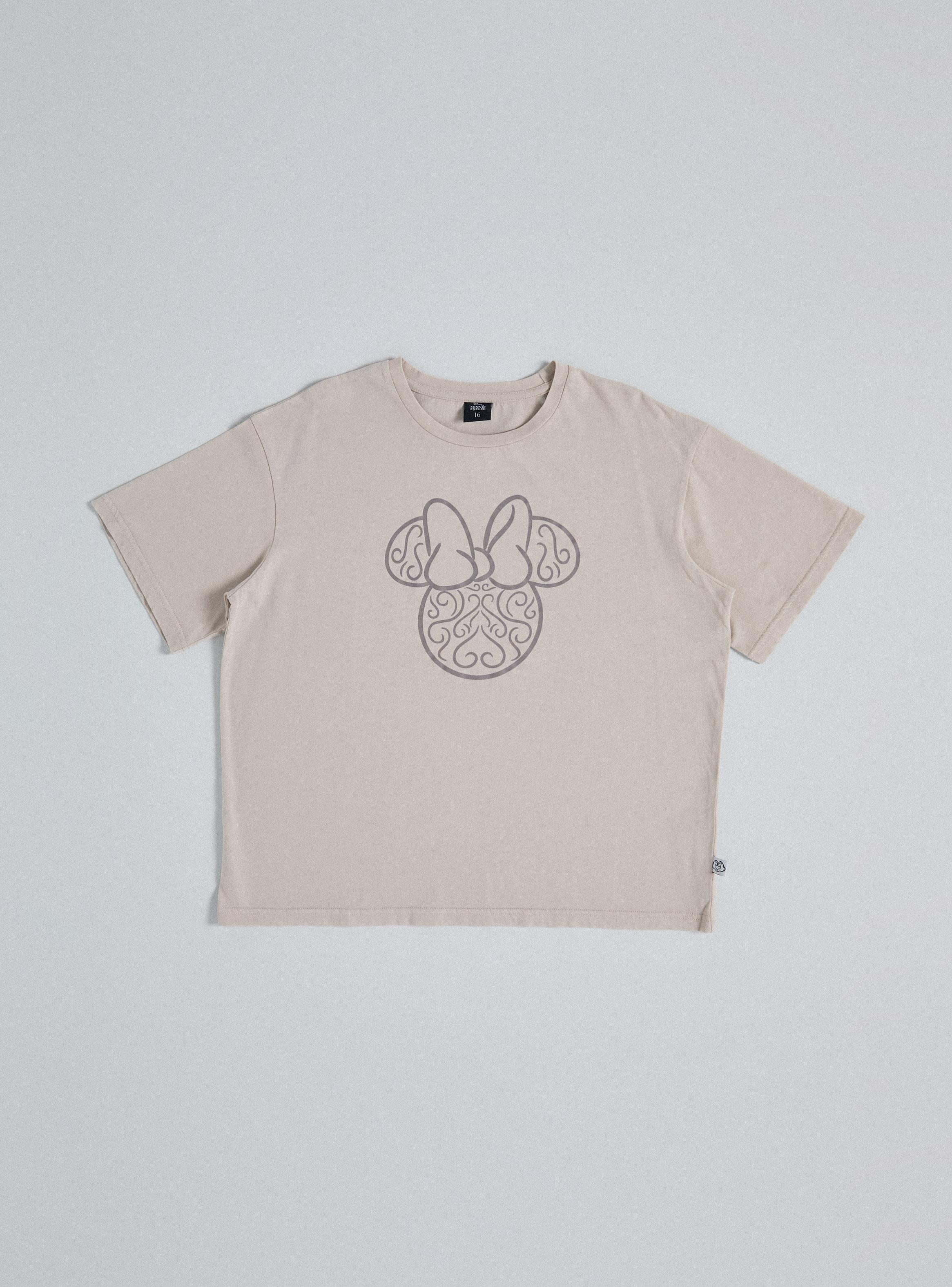 Polera Estampado Brillos Minnie Mouse-1