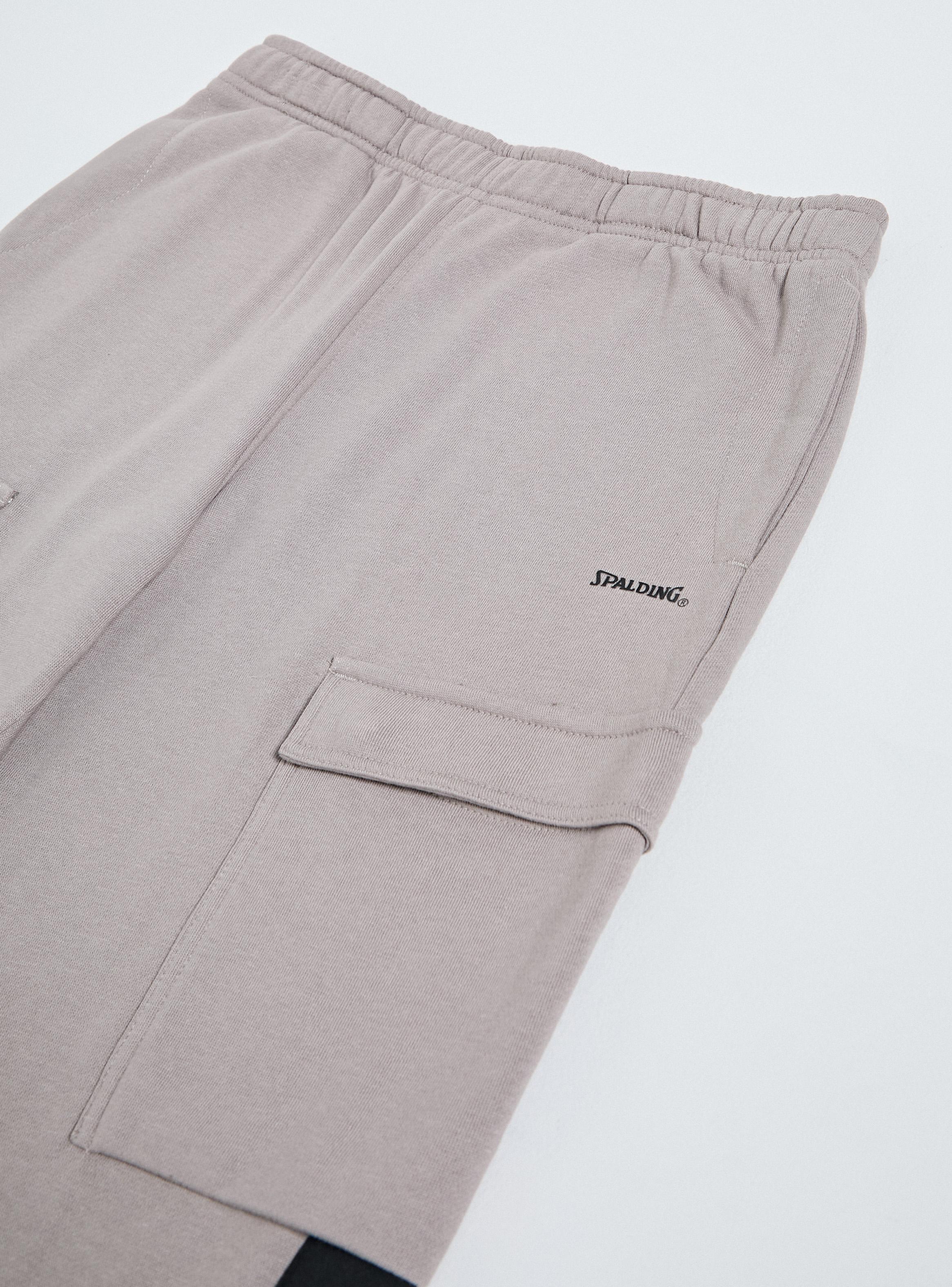 Pantalón de Buzo Bicolor Jogger Cargo-3