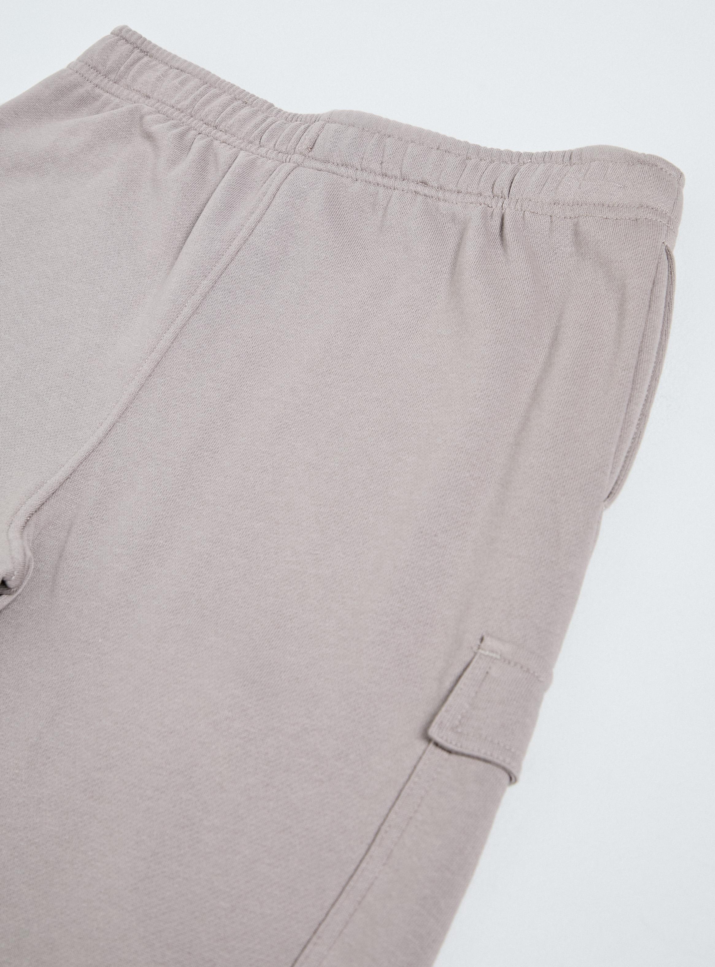 Pantalón de Buzo Bicolor Jogger Cargo-2