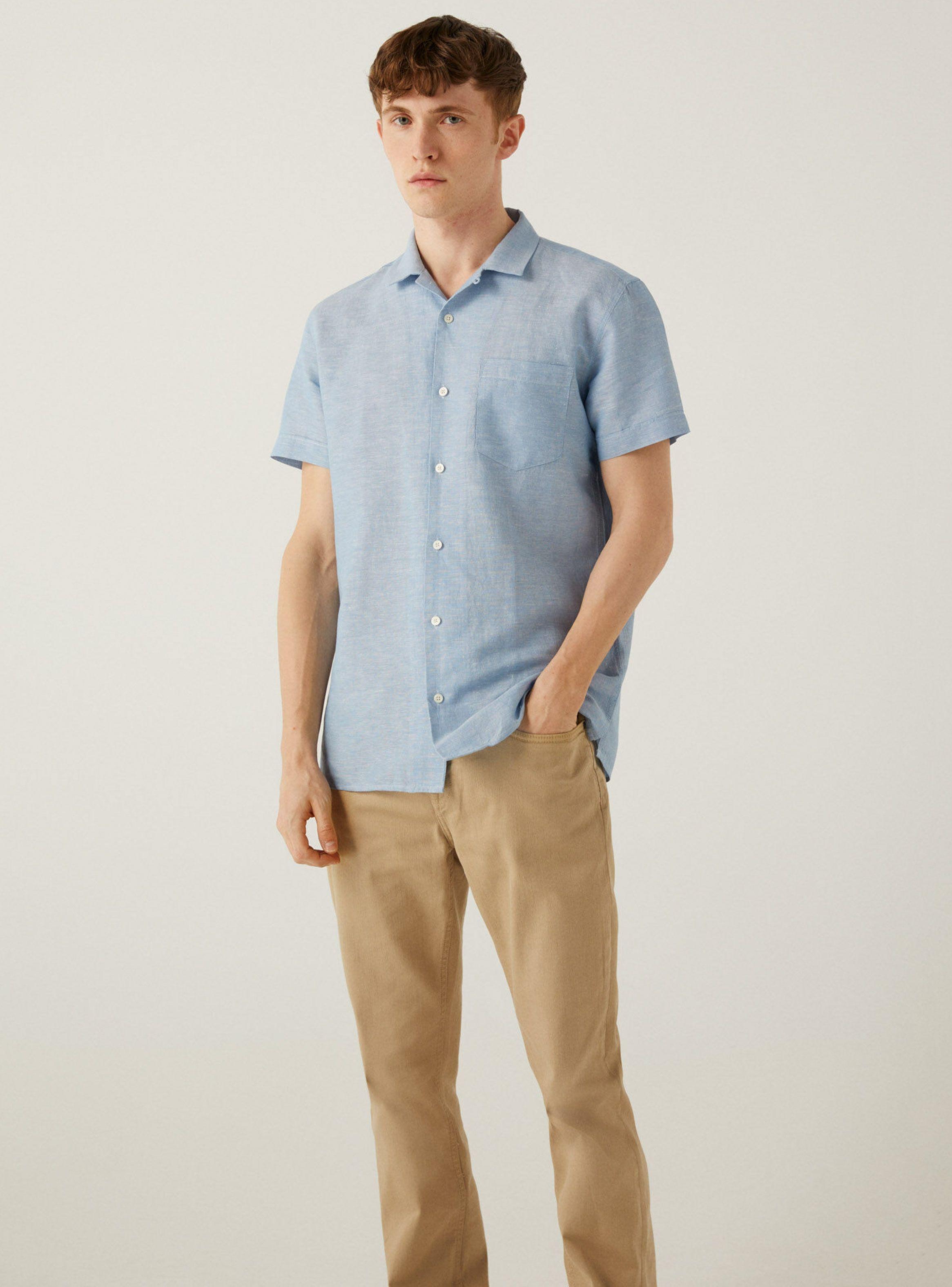 Camisa Springfield Lino Botones Bolsillo-3