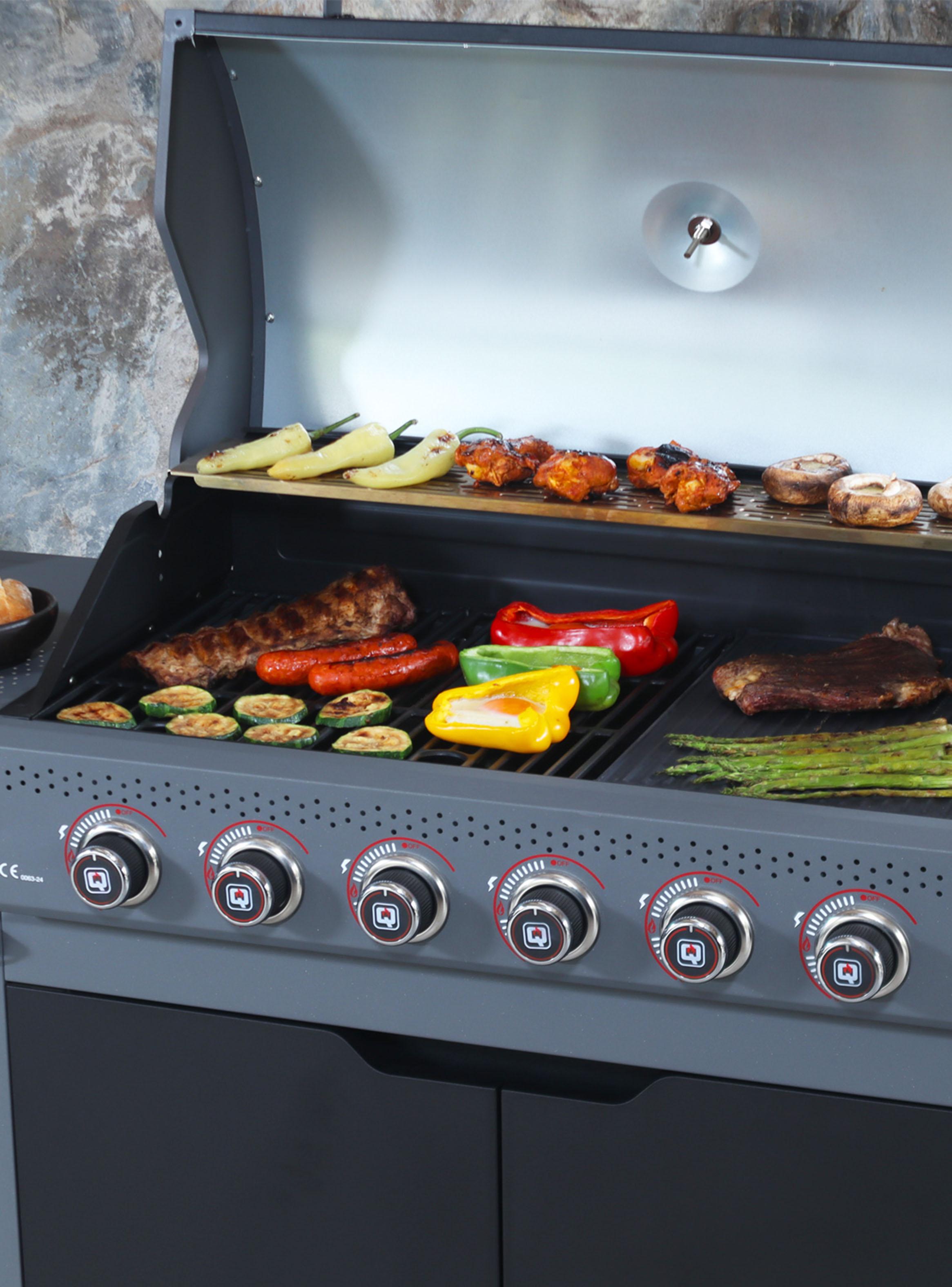 Parrilla a Gas Dark Hawk 6 Quemadores-4