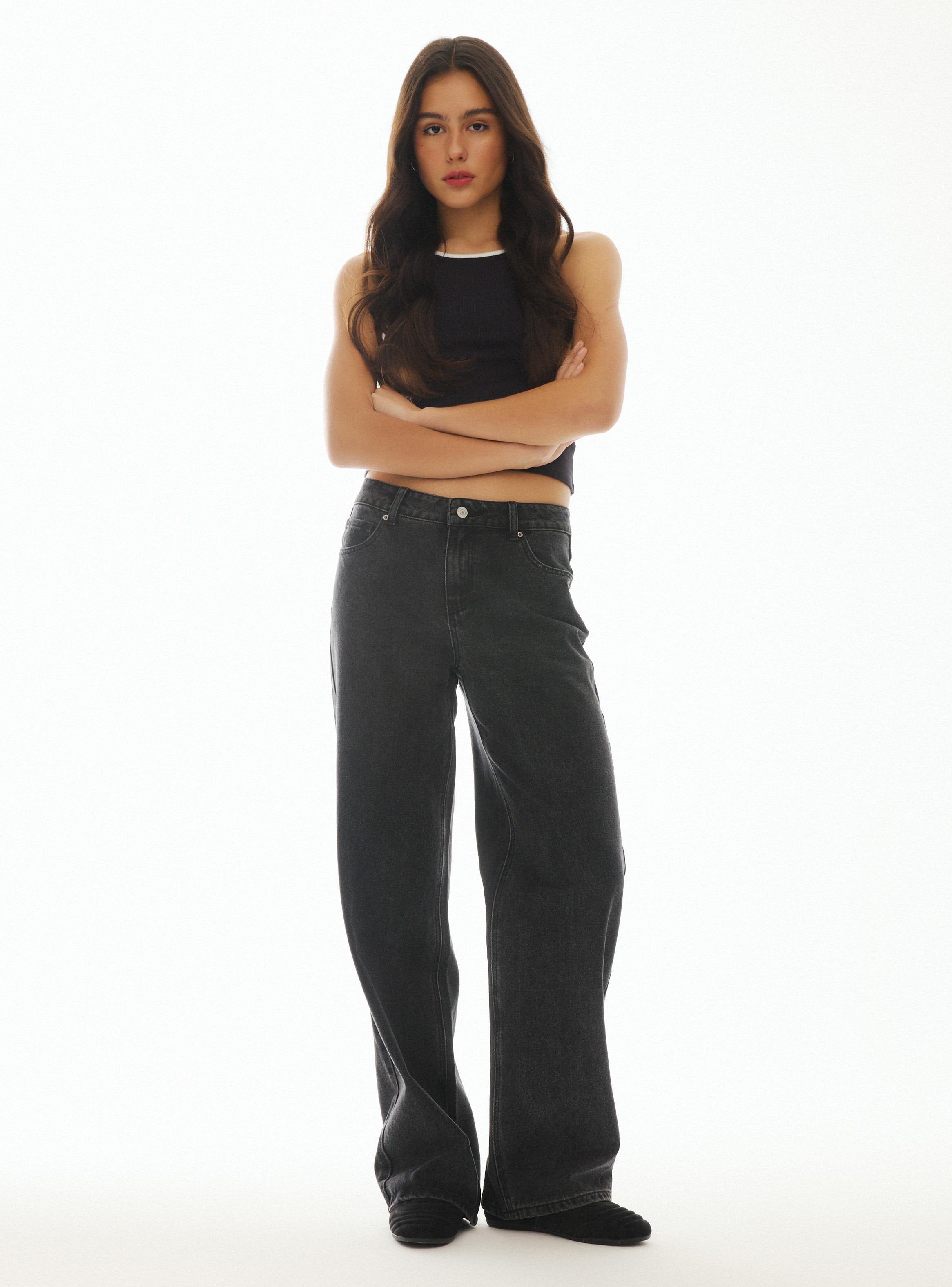 Jeans Fit Wide Leg Variedad Lavados Clásicos-4