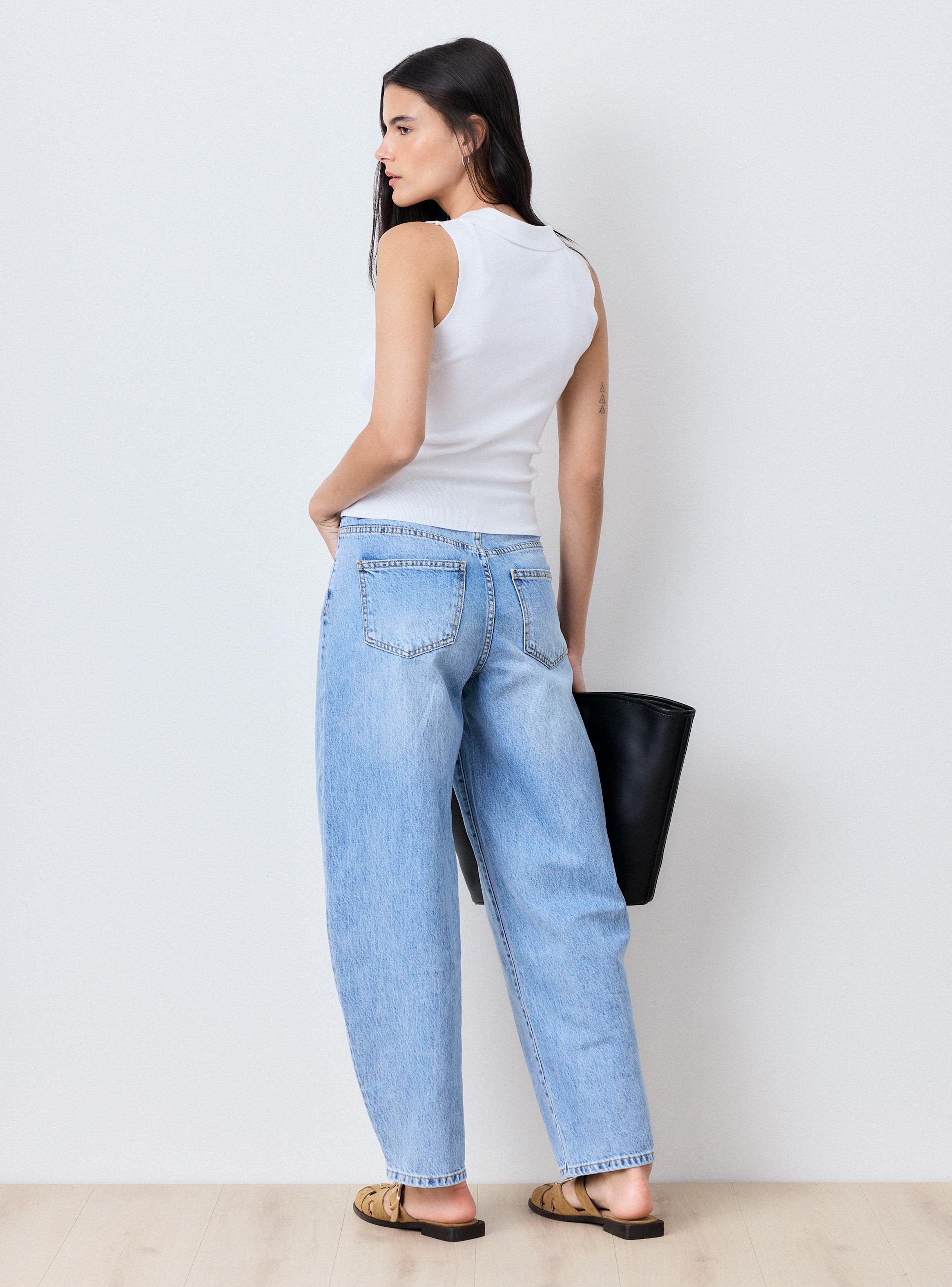 Polera Tejida sin Mangas Cuello Polo-5