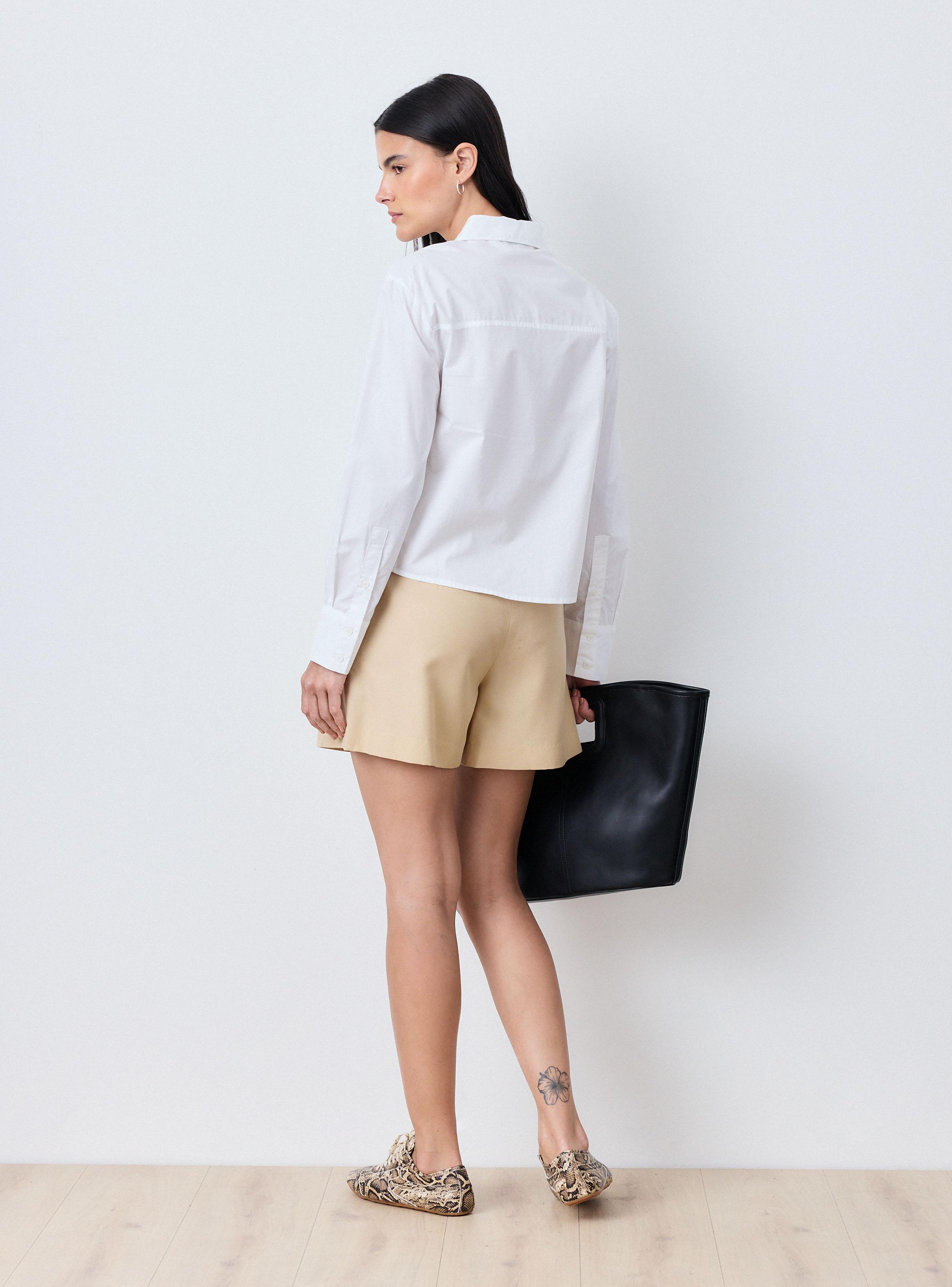 Polera Camisera Abotonada Rayada-5