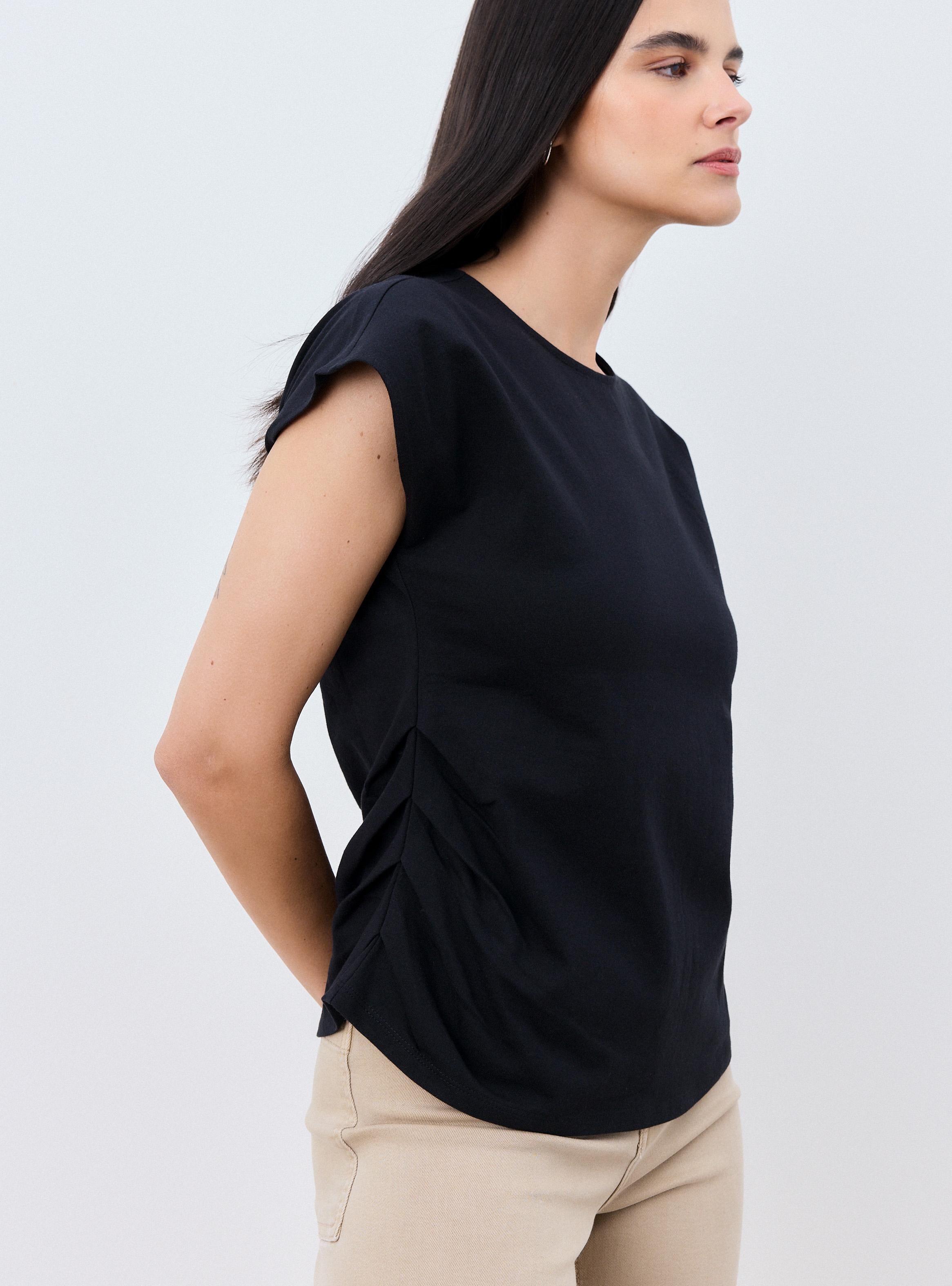 Polera Drapeado Lateral-3