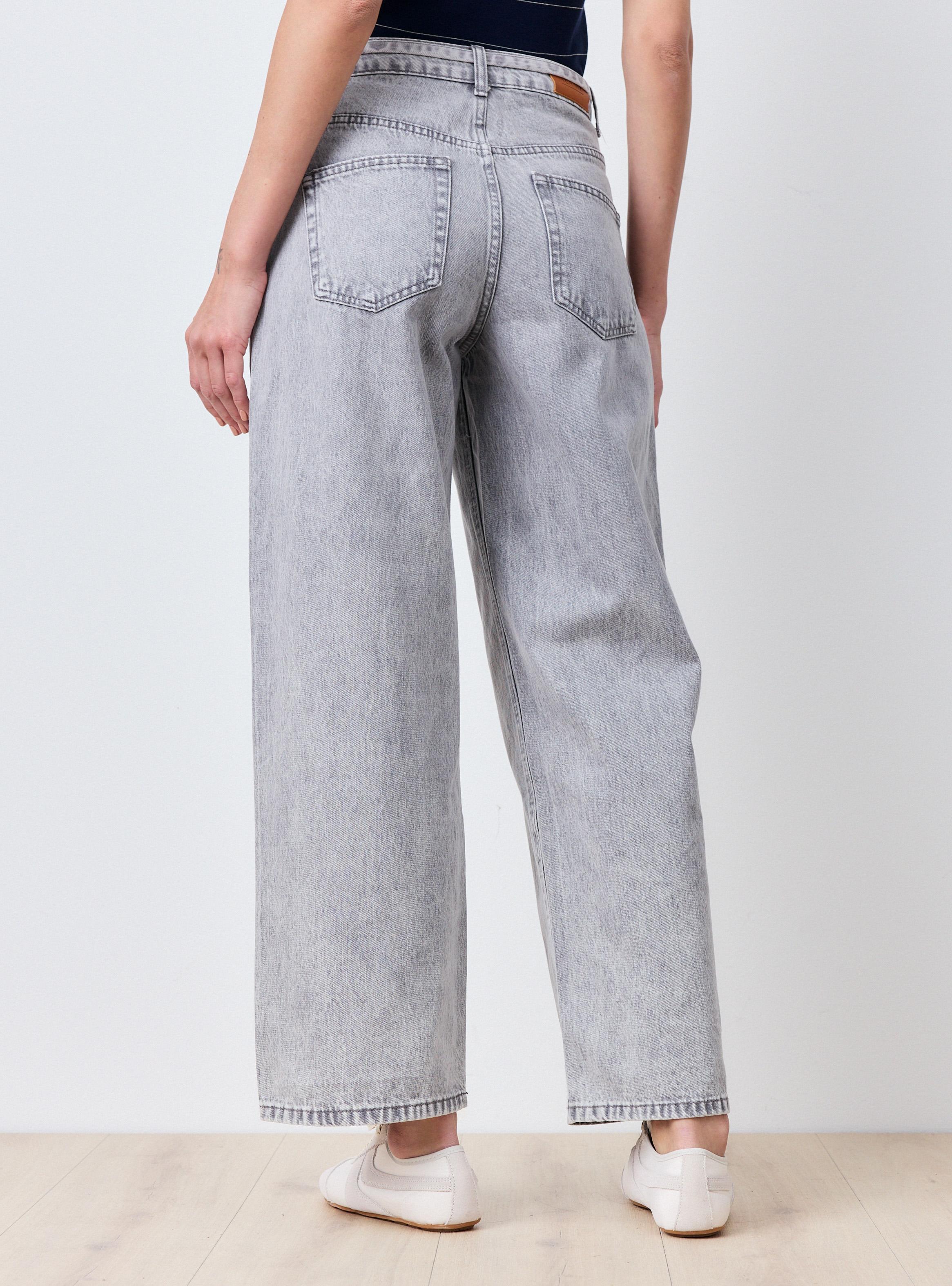 Jeans Wide Leg con Amarra Denim-1