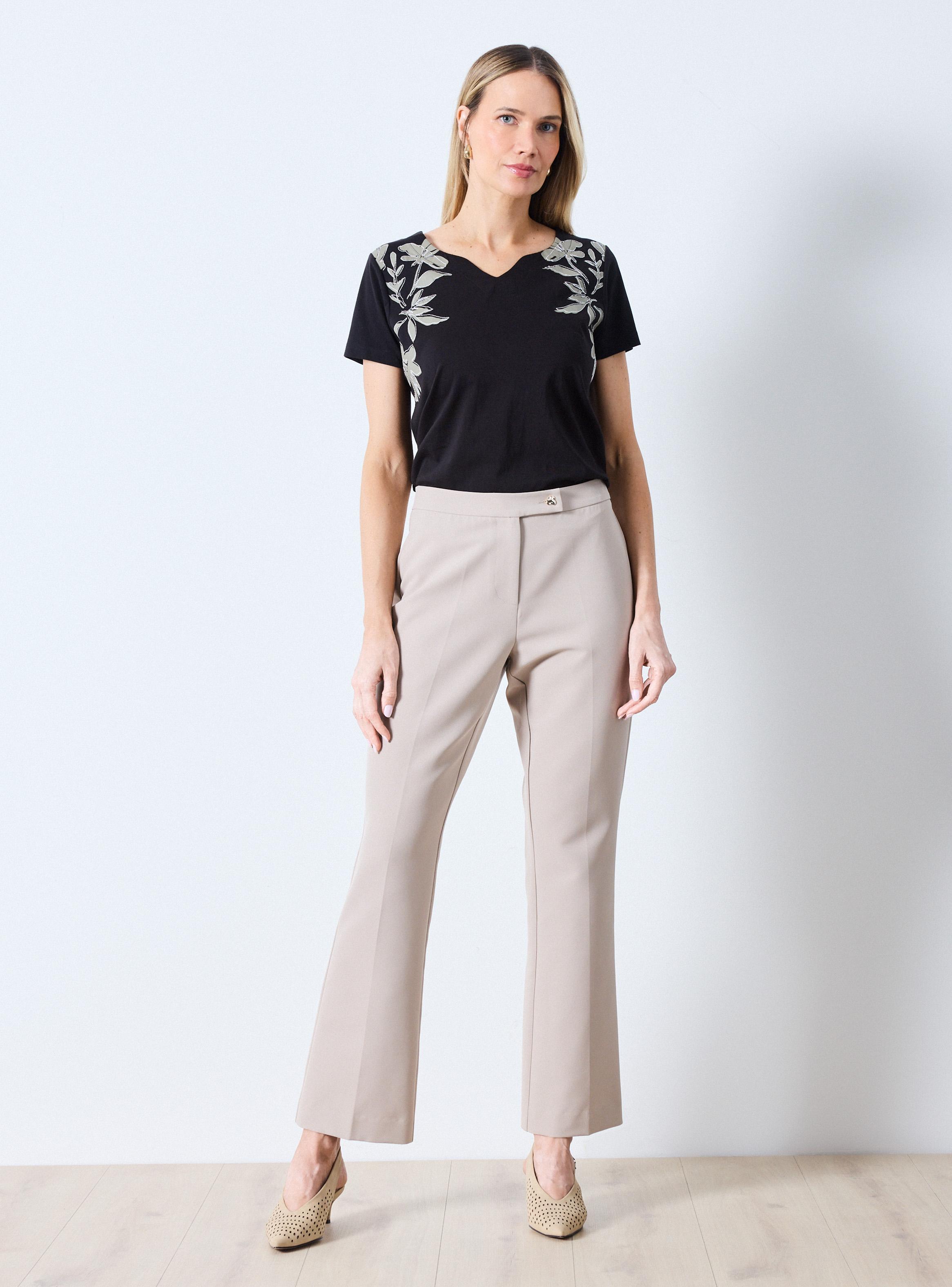 Pantalón de Vestir Corte Recto-4