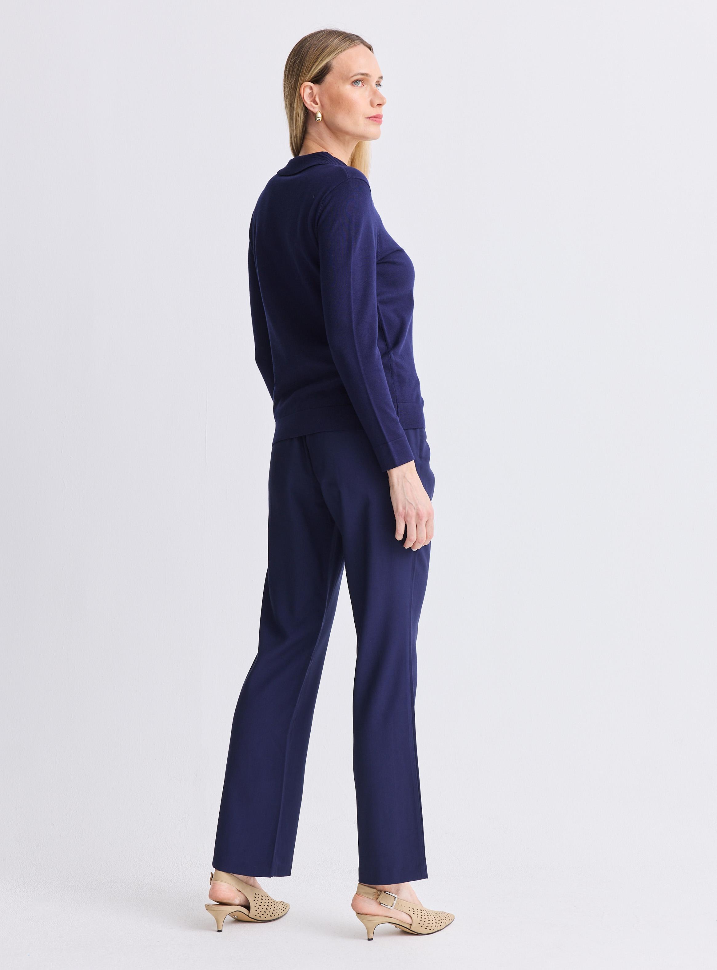 Sweater Cuello Polo y Botones Metálicos-5