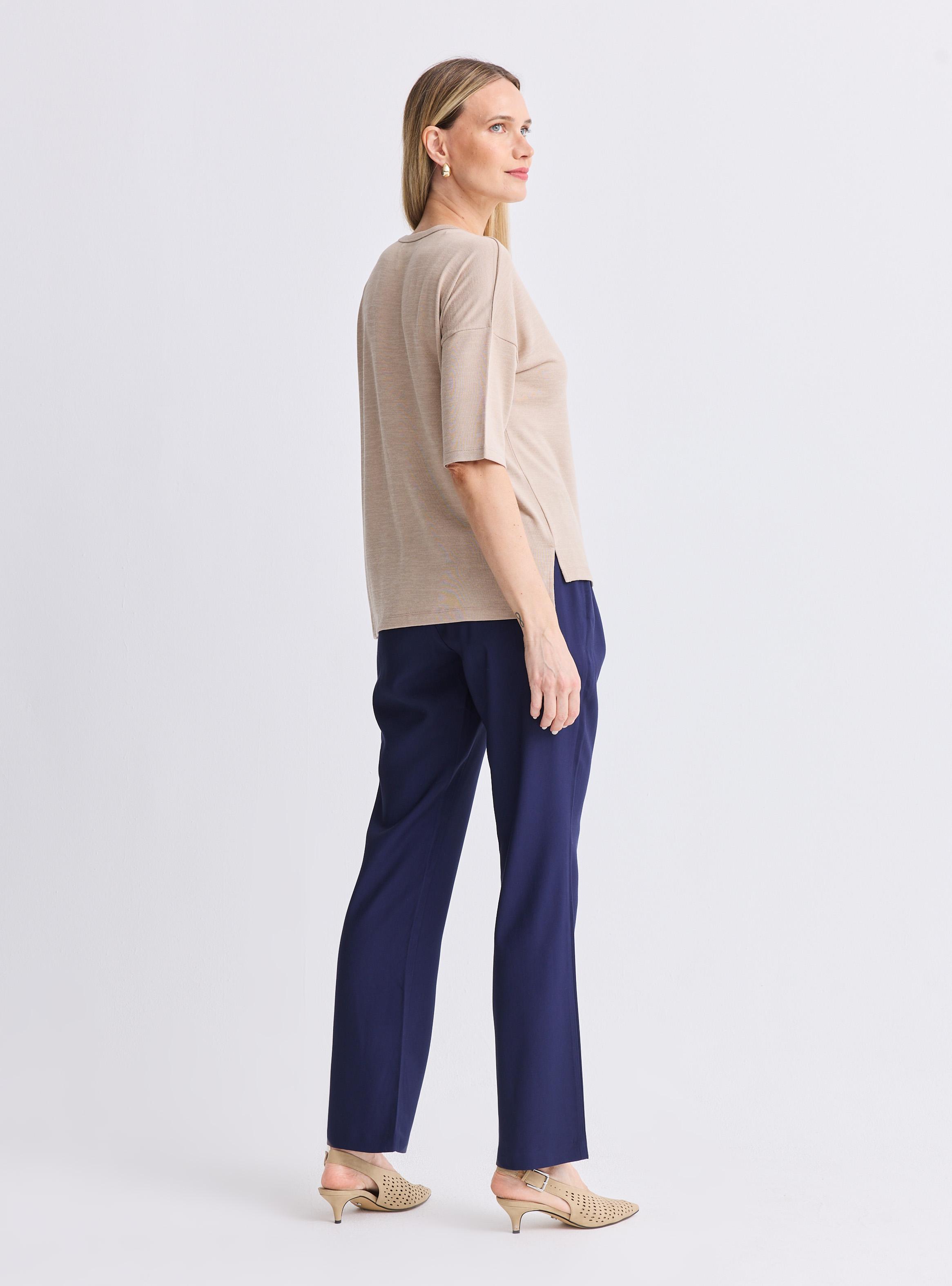 Polera Tejida con Estampado Toque de Brillo-5