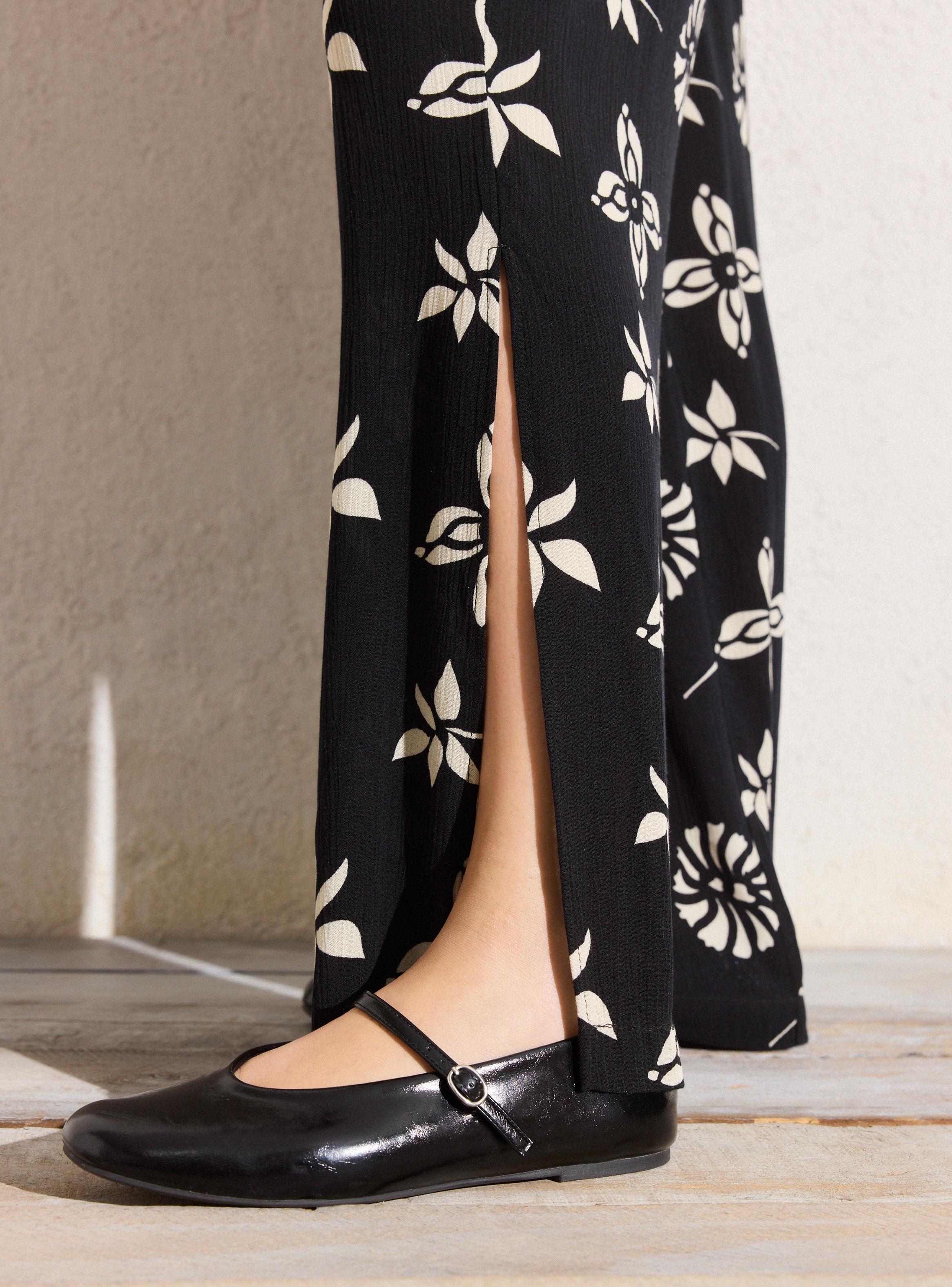 Pantalón Estampado Viscosa Crepe-2