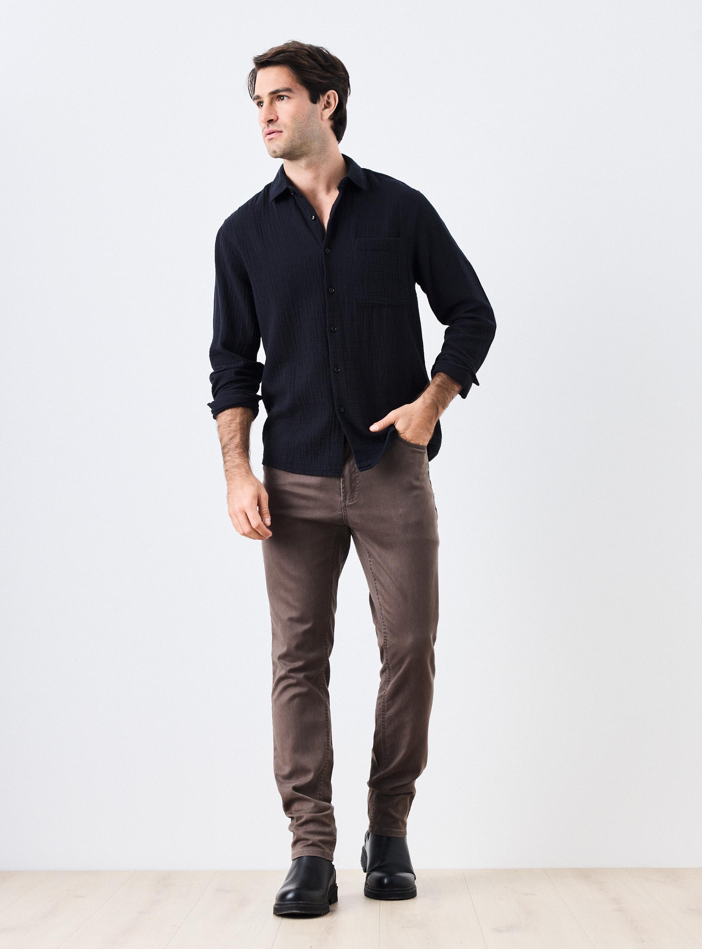 Camisa Manga Larga con Bolsillo-4