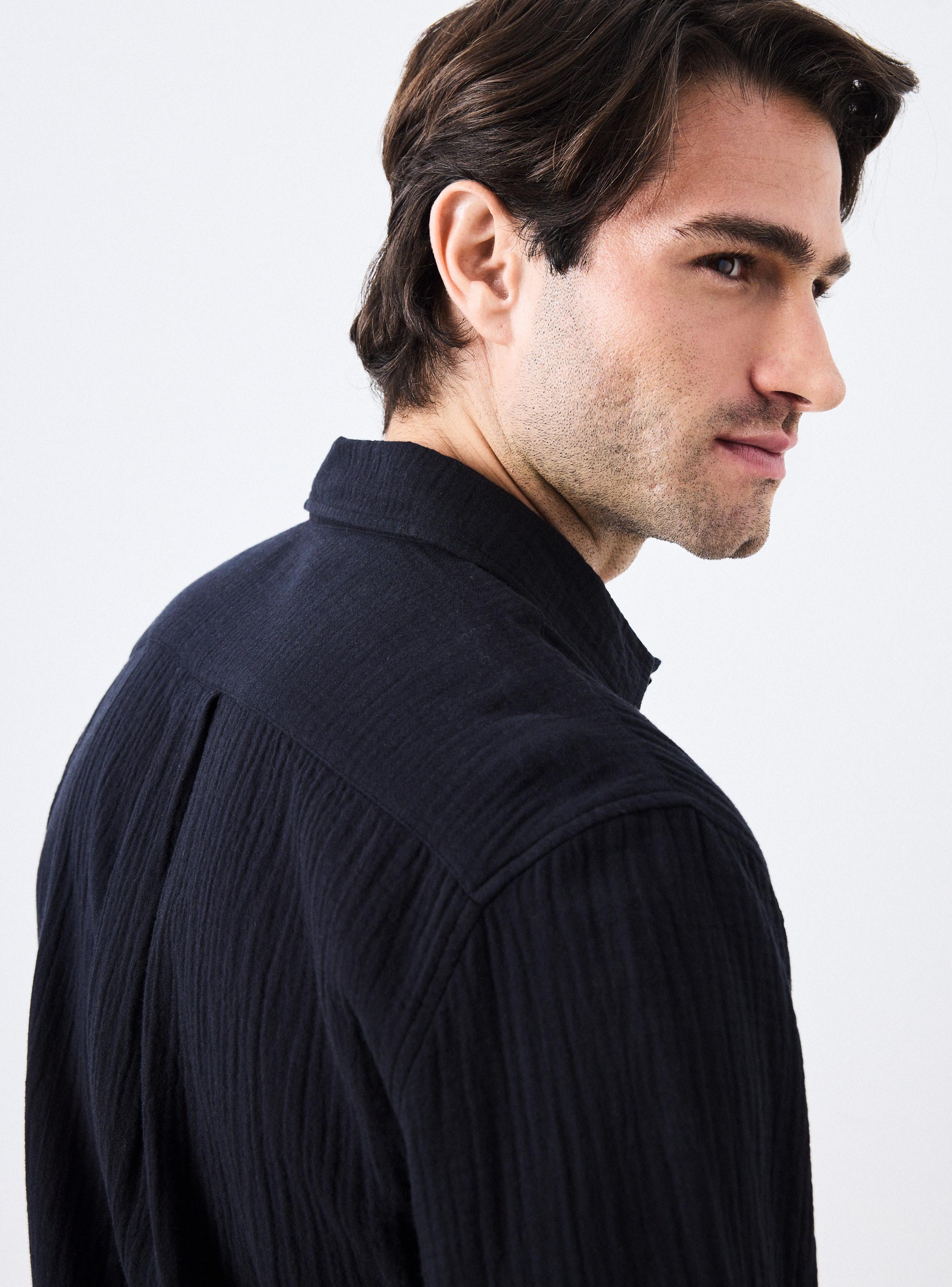 Camisa Manga Larga con Bolsillo-3