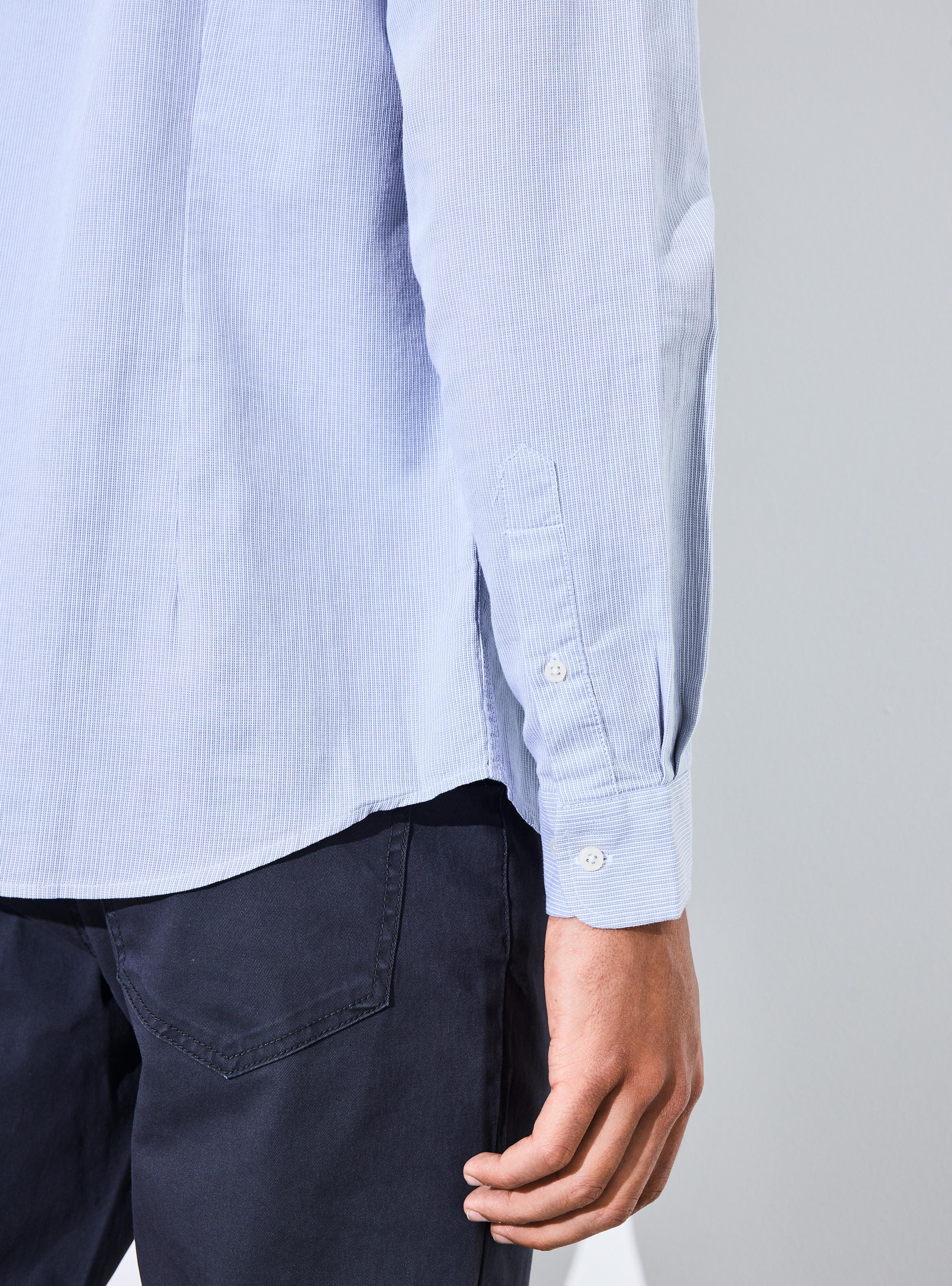 Camisa Poplin Rayas Manga Larga-3