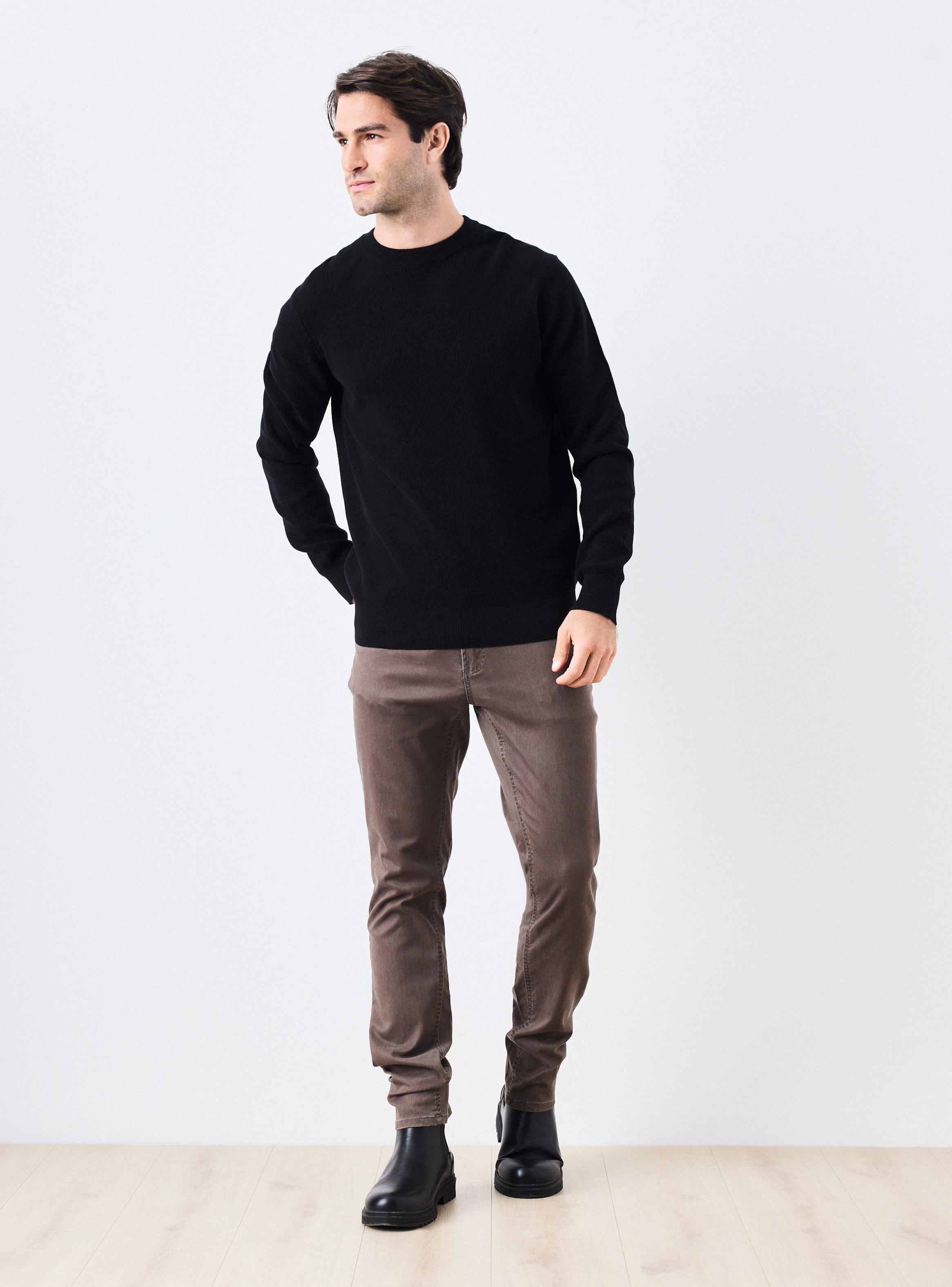 Sweater Crew Neck Texturado-4