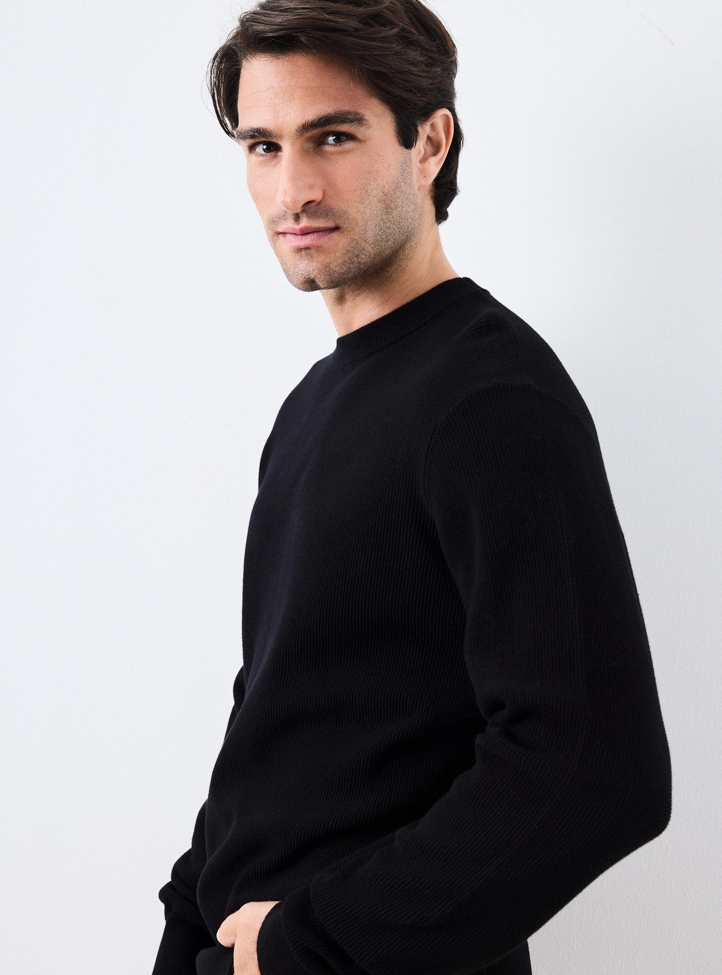 Sweater Crew Neck Texturado-2